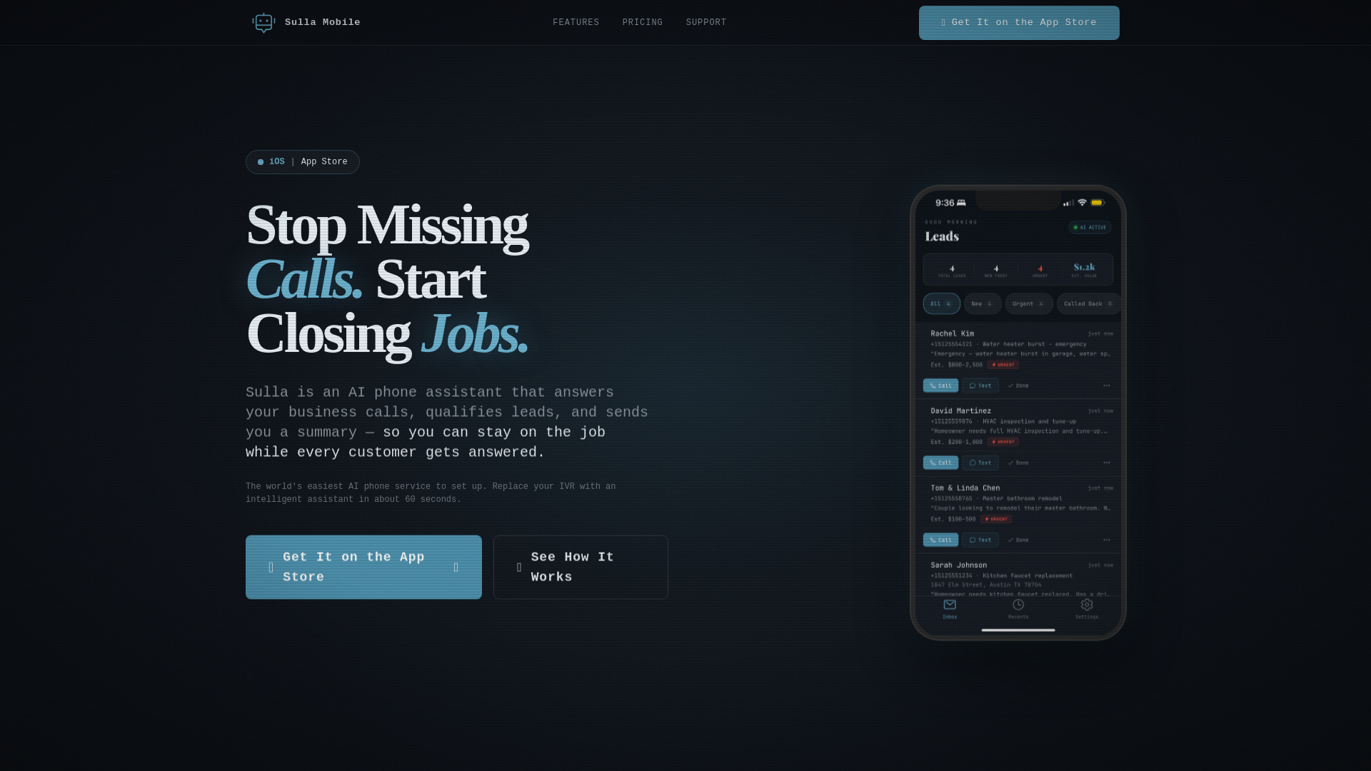 website screenshot of https://www-sullamobile.pages.dev/