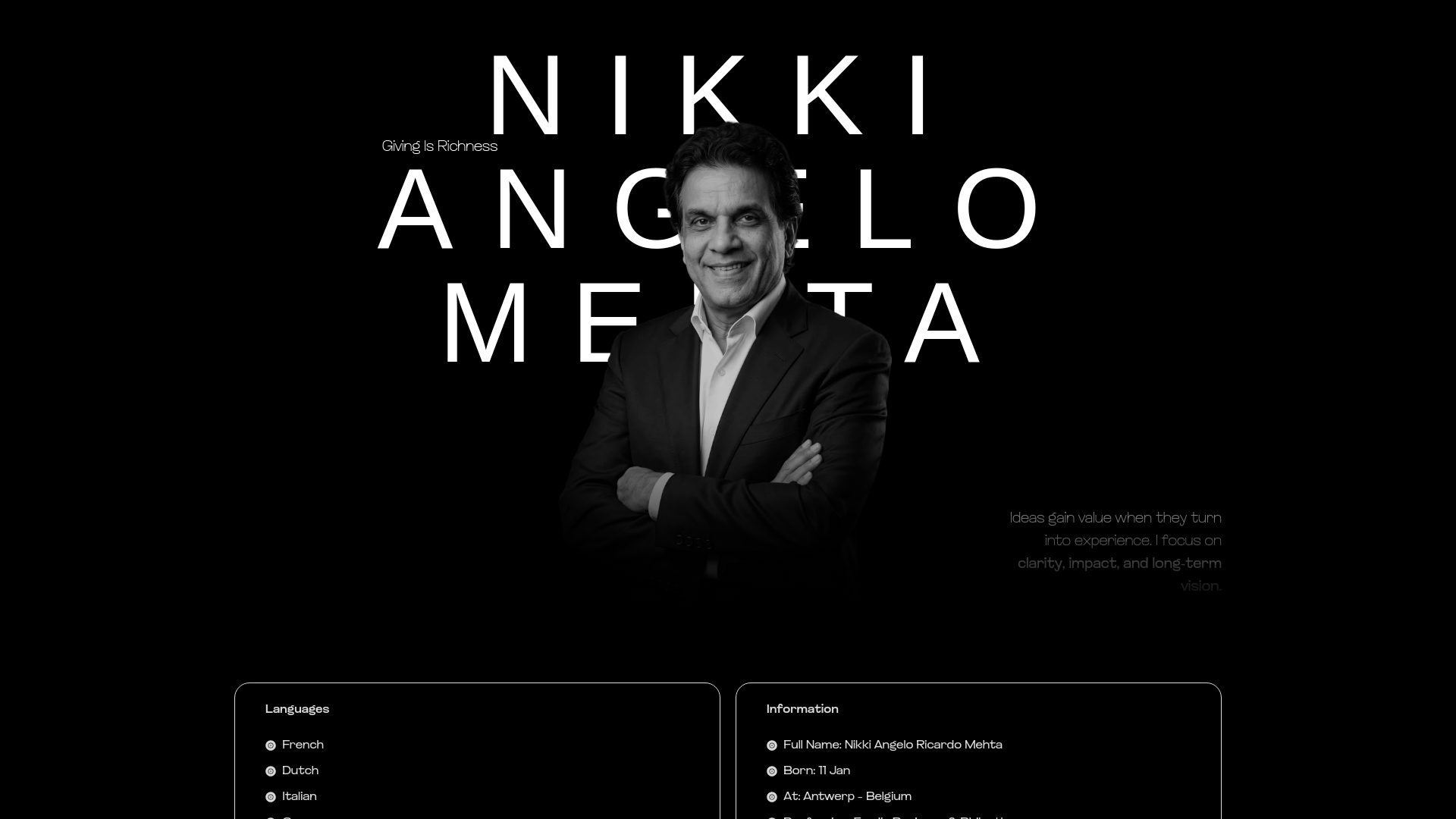 website screenshot of https://nikkimehta.net/