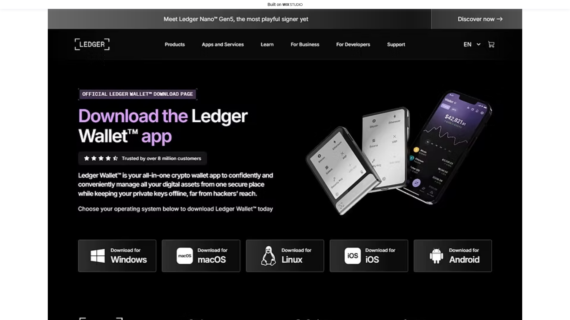 website screenshot of https://platform-live.wixstudio.com/us-en