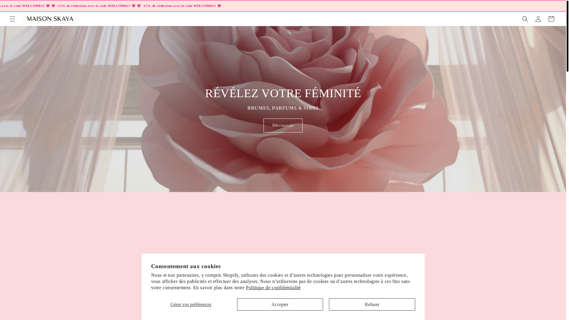 website screenshot of https://maisonskaya.com/