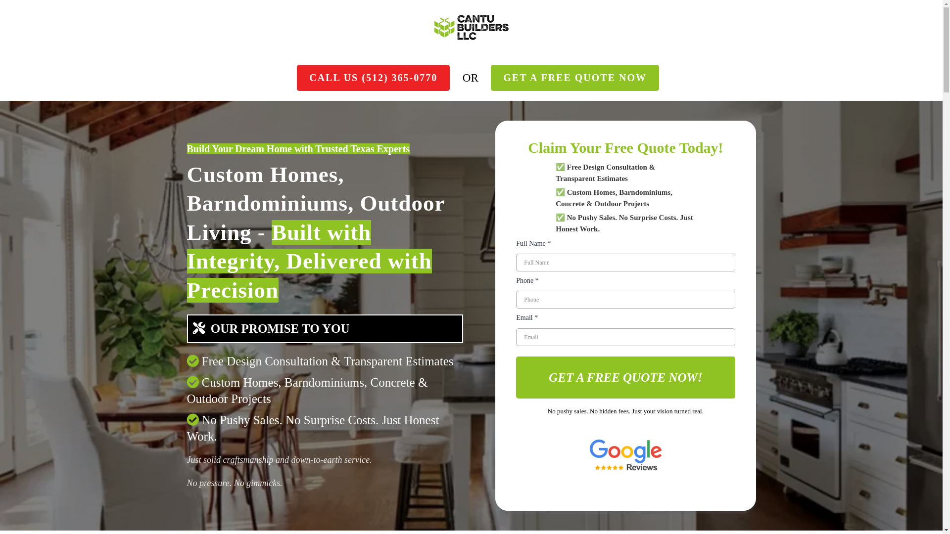 website screenshot of https://cantubuilder.com/