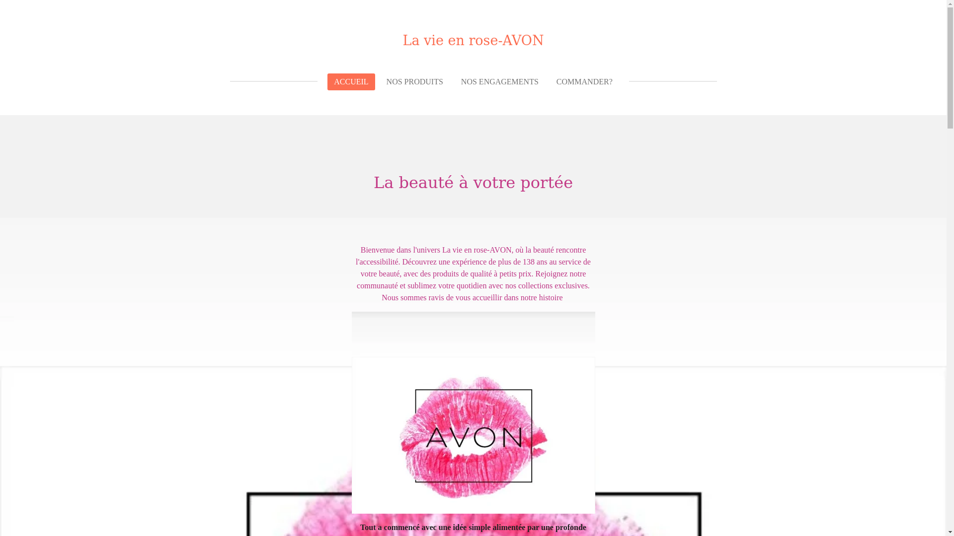 website screenshot of https://la-vie-en-rose-avon.fr/