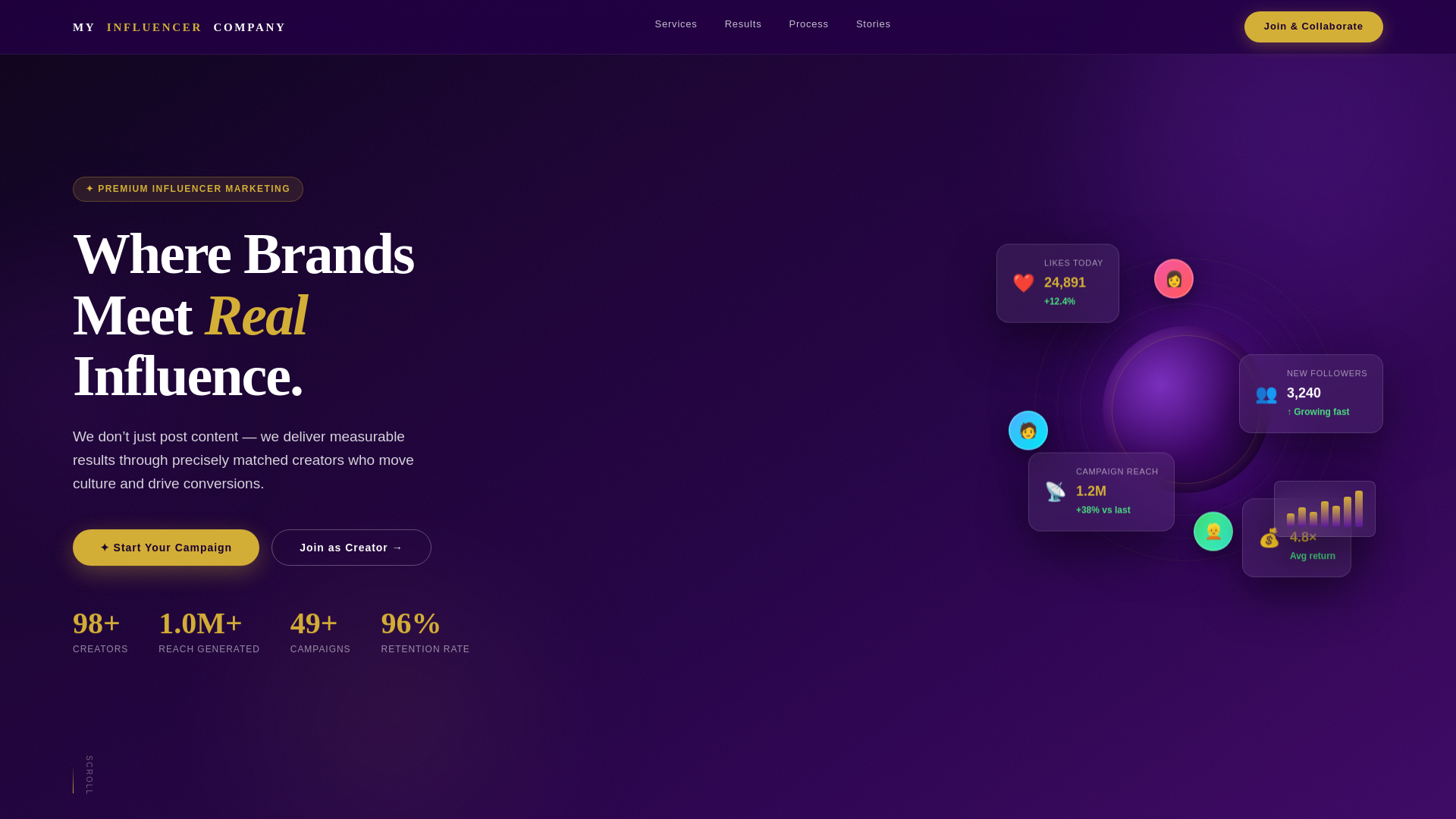 website screenshot of https://myinfluencercompany.com/