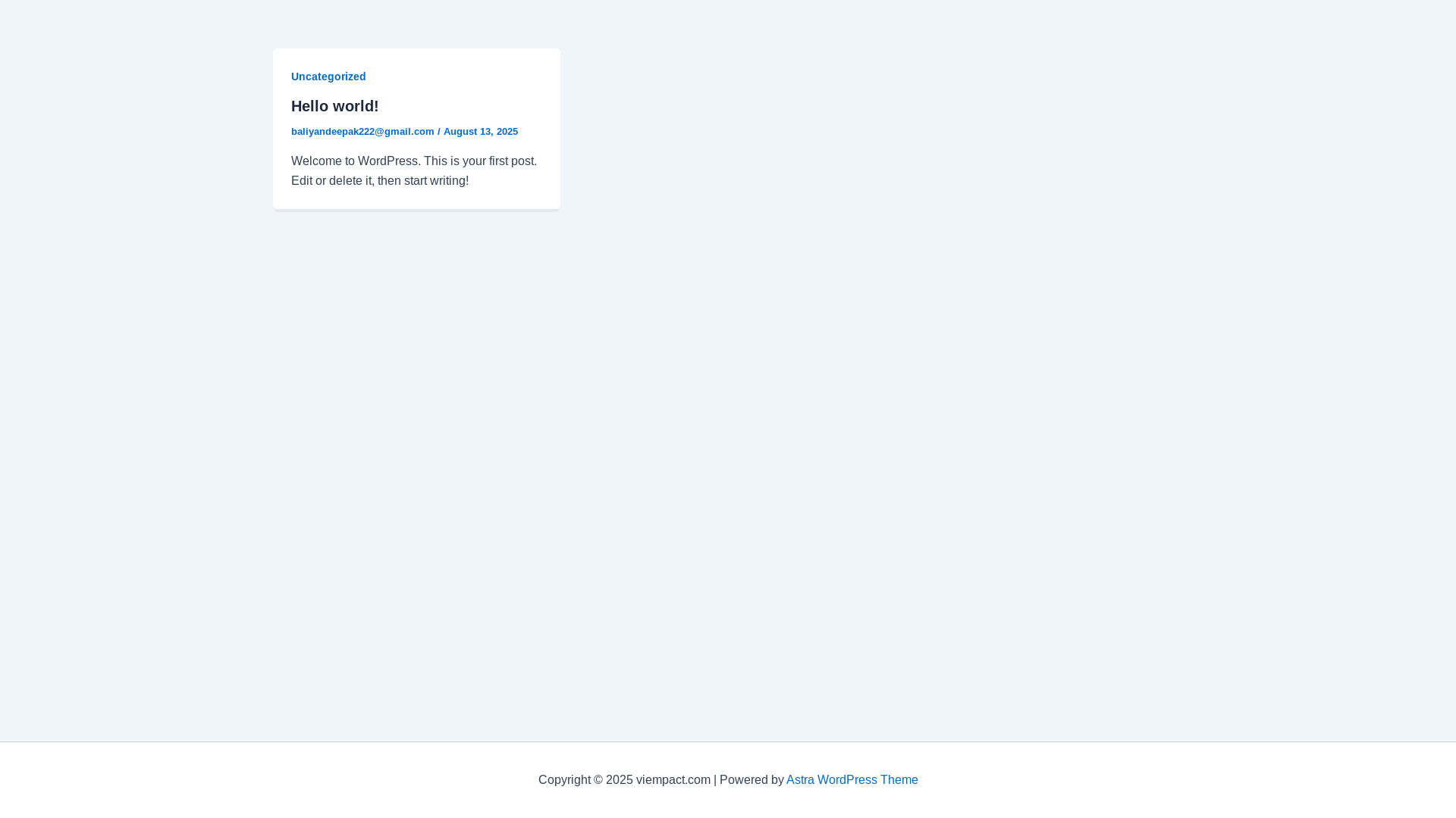 website screenshot of https://viempact.com/