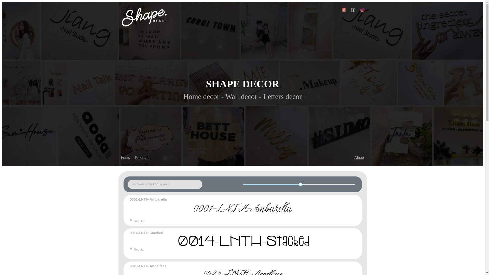 website screenshot of https://shapedecorvn.pages.dev/