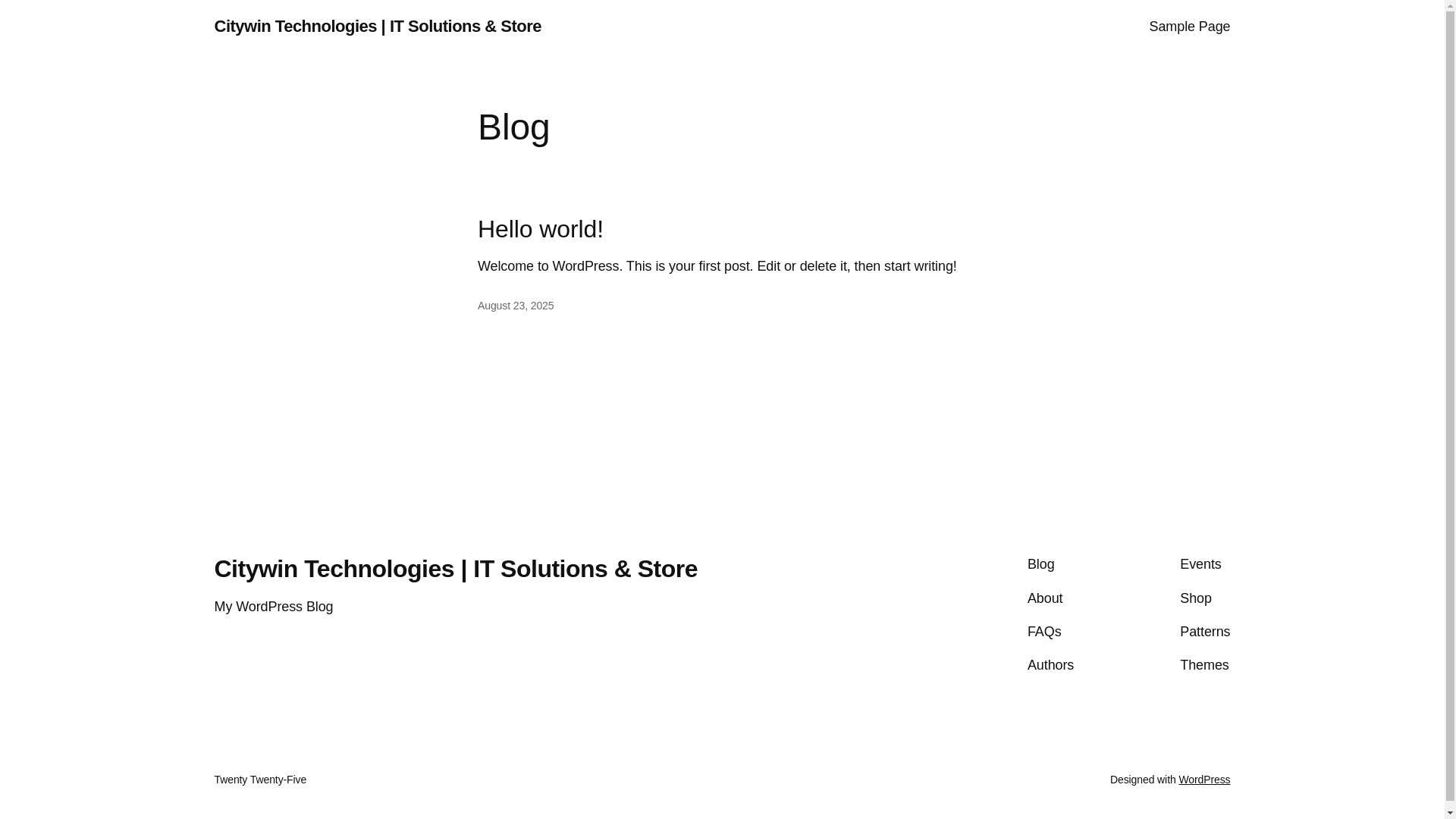 website screenshot of https://citywintechnologies.com.ng/