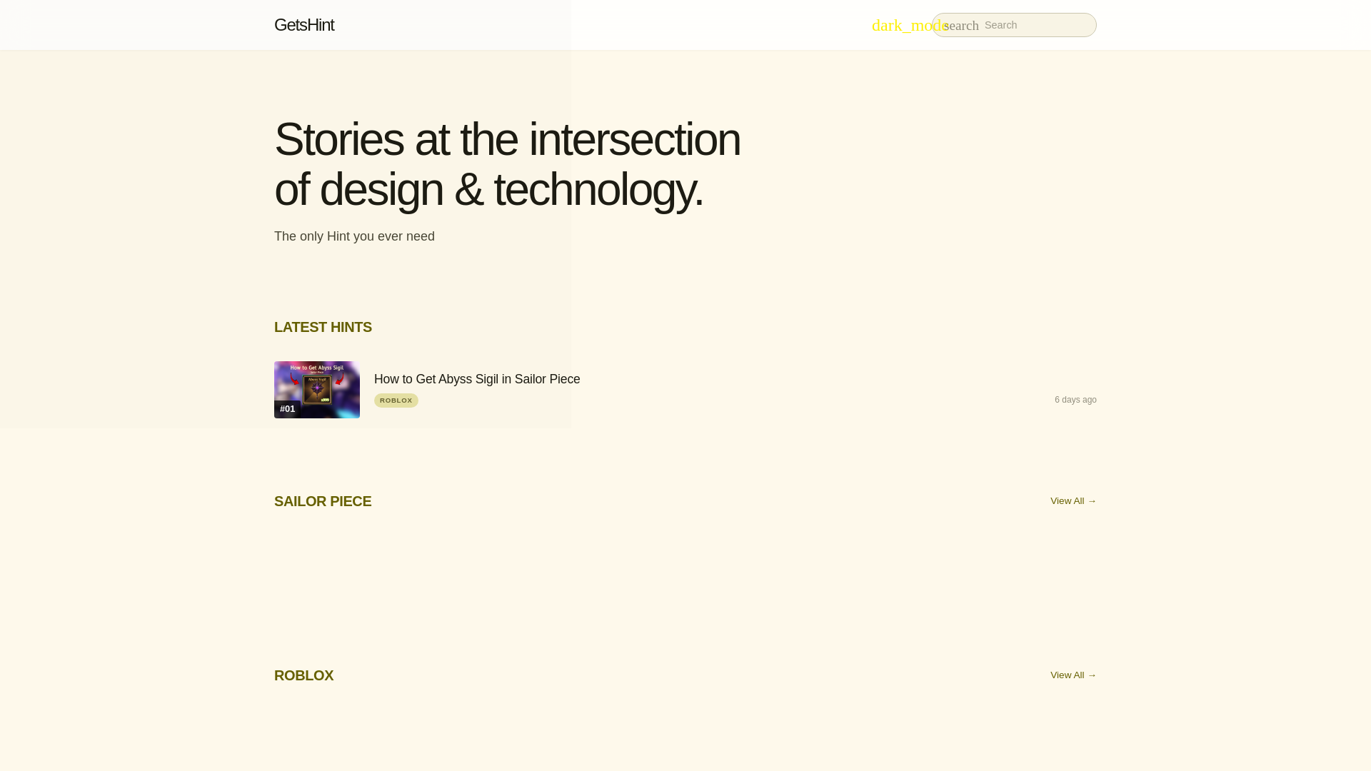 website screenshot of https://getshint.com