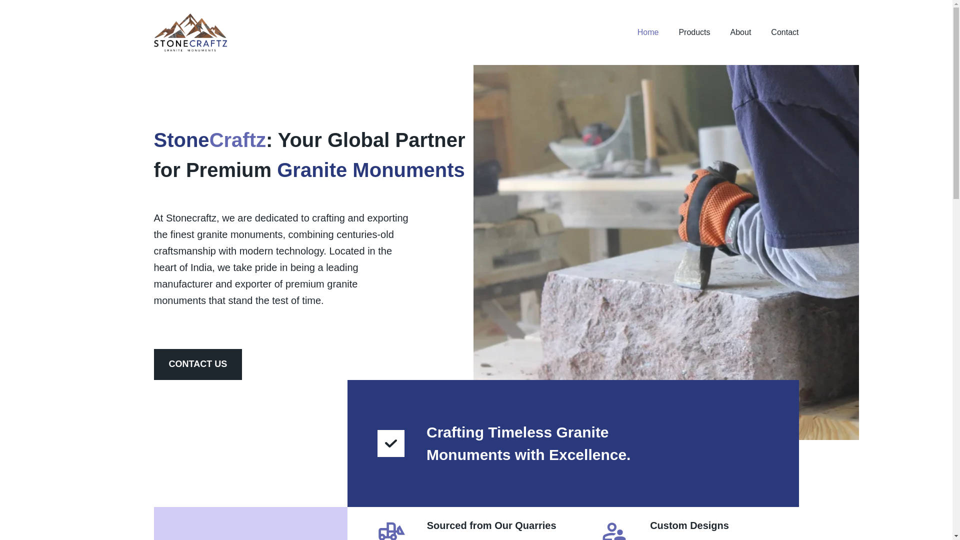 website screenshot of https://stonecraftz.pages.dev/