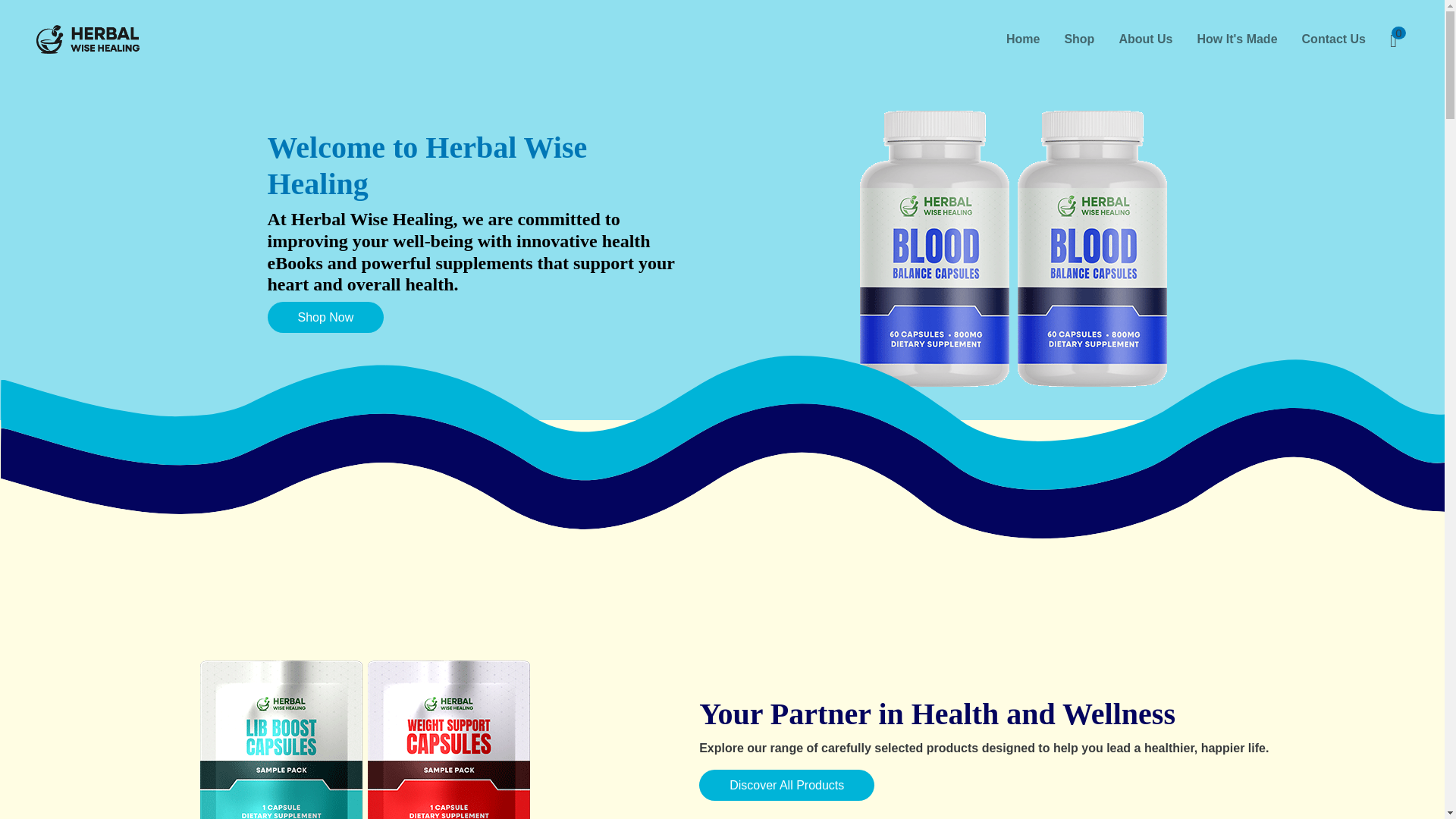 website screenshot of https://herbalwisehealing.com/