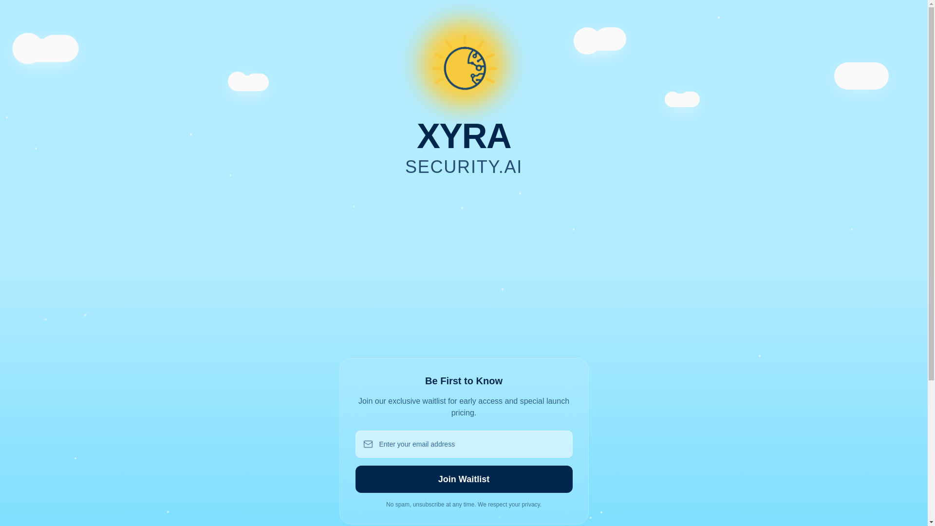 website screenshot of https://xyra-landing-page.pages.dev/