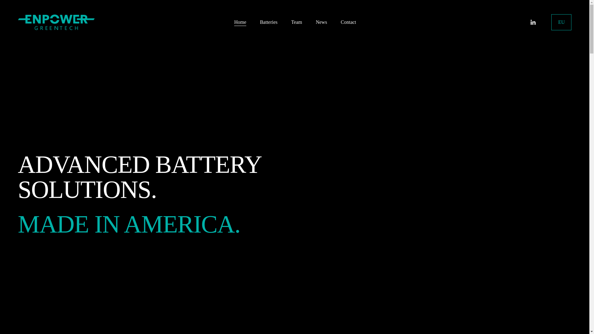 website screenshot of https://egibatteries.com/