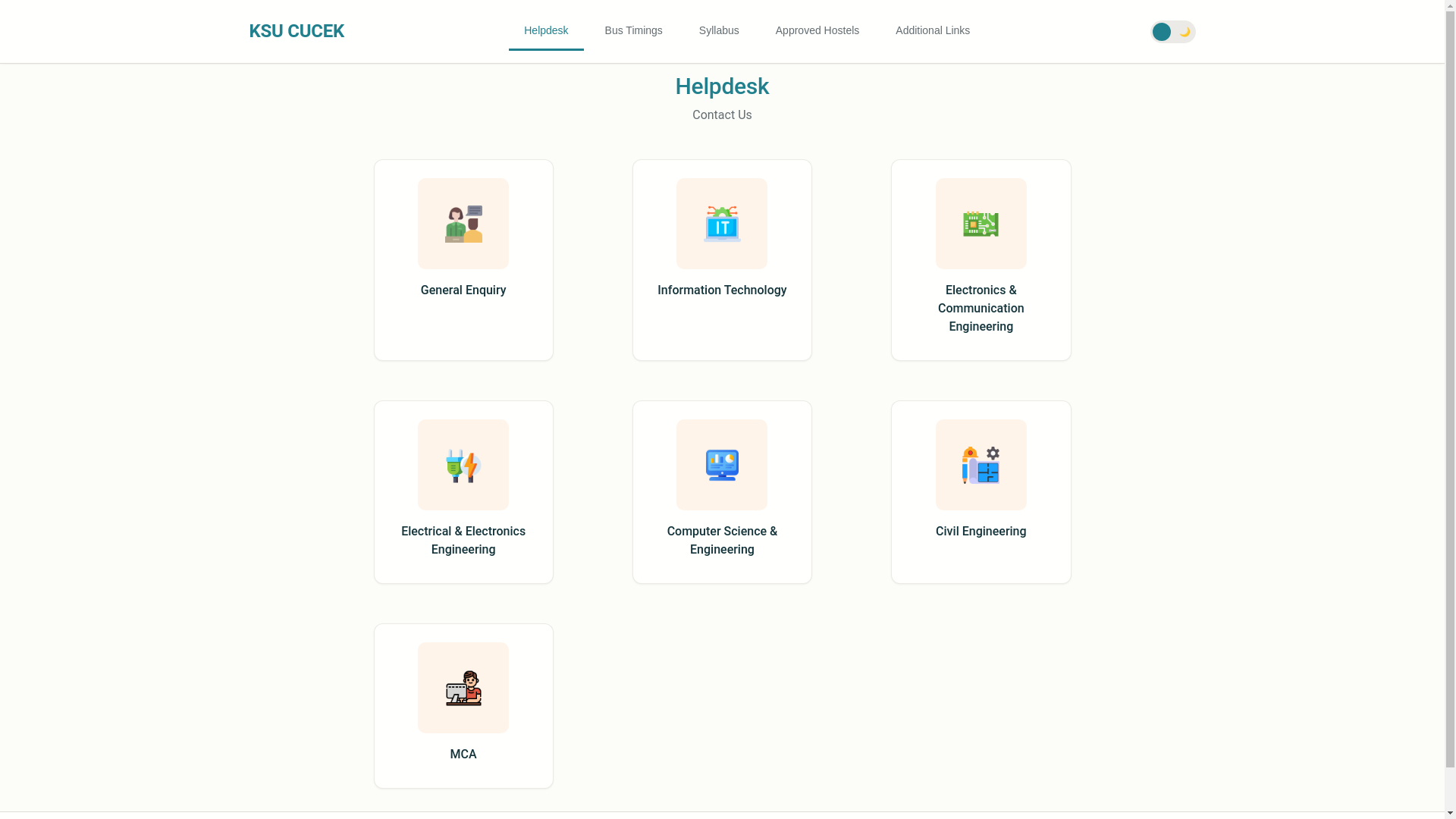 website screenshot of https://ksucucek.app/