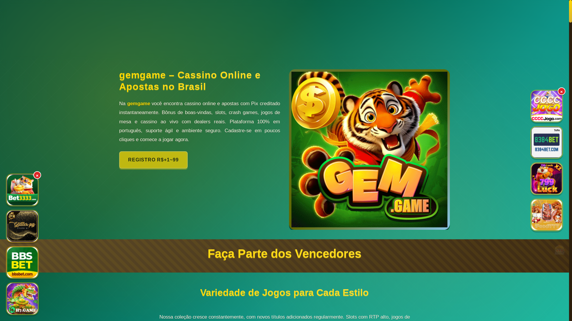 website screenshot of https://gemgamecara.com/