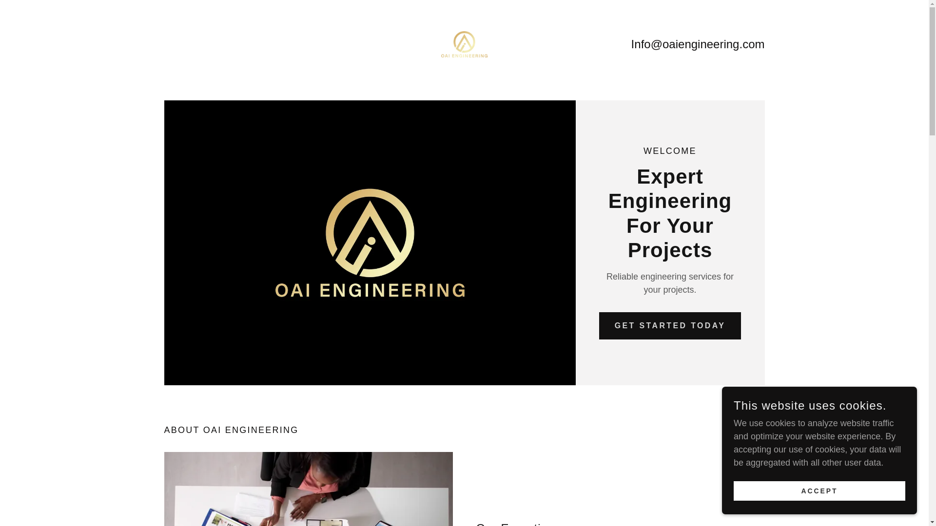website screenshot of https://oaiengineering.com/