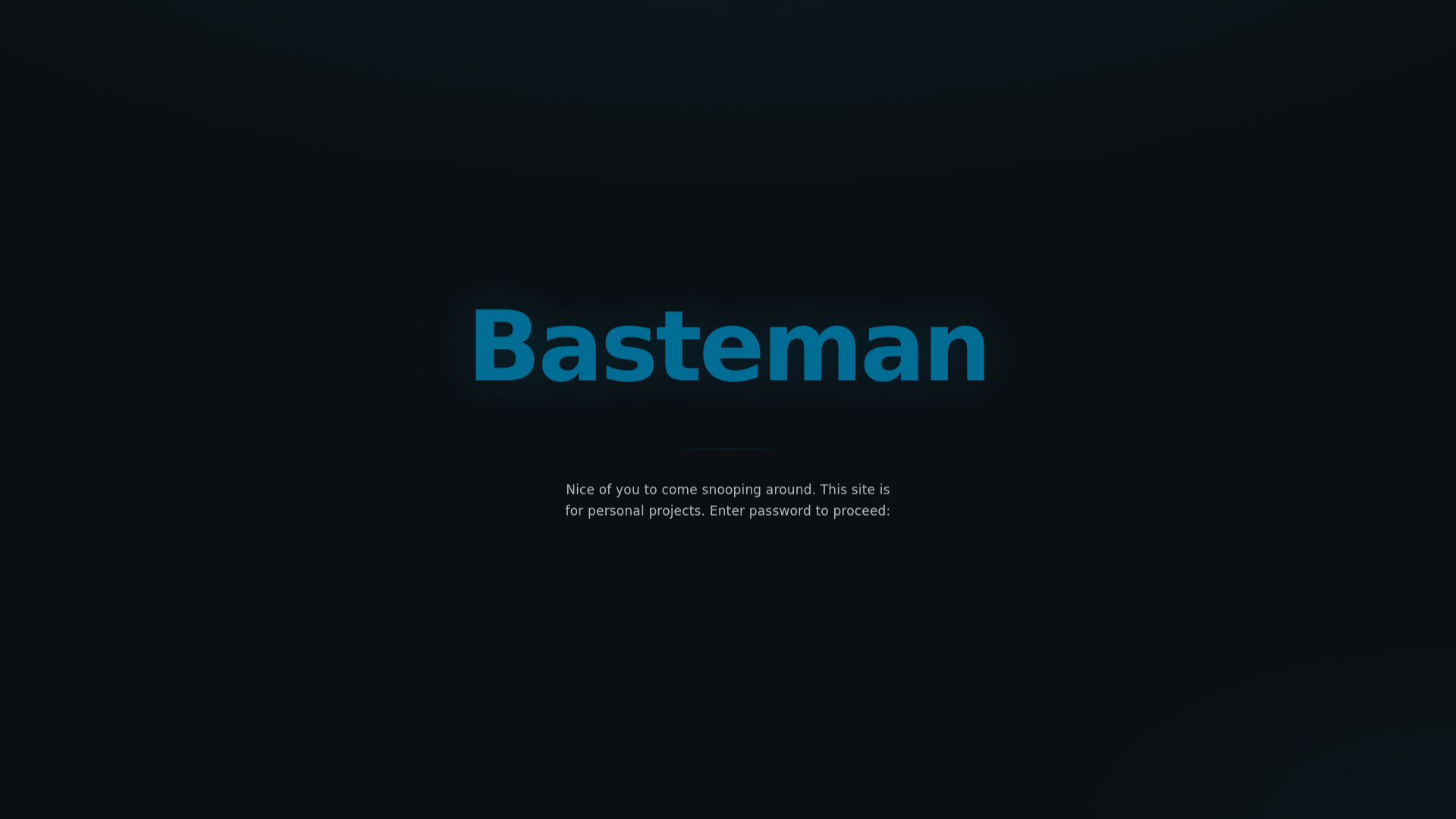website screenshot of https://basteman.com