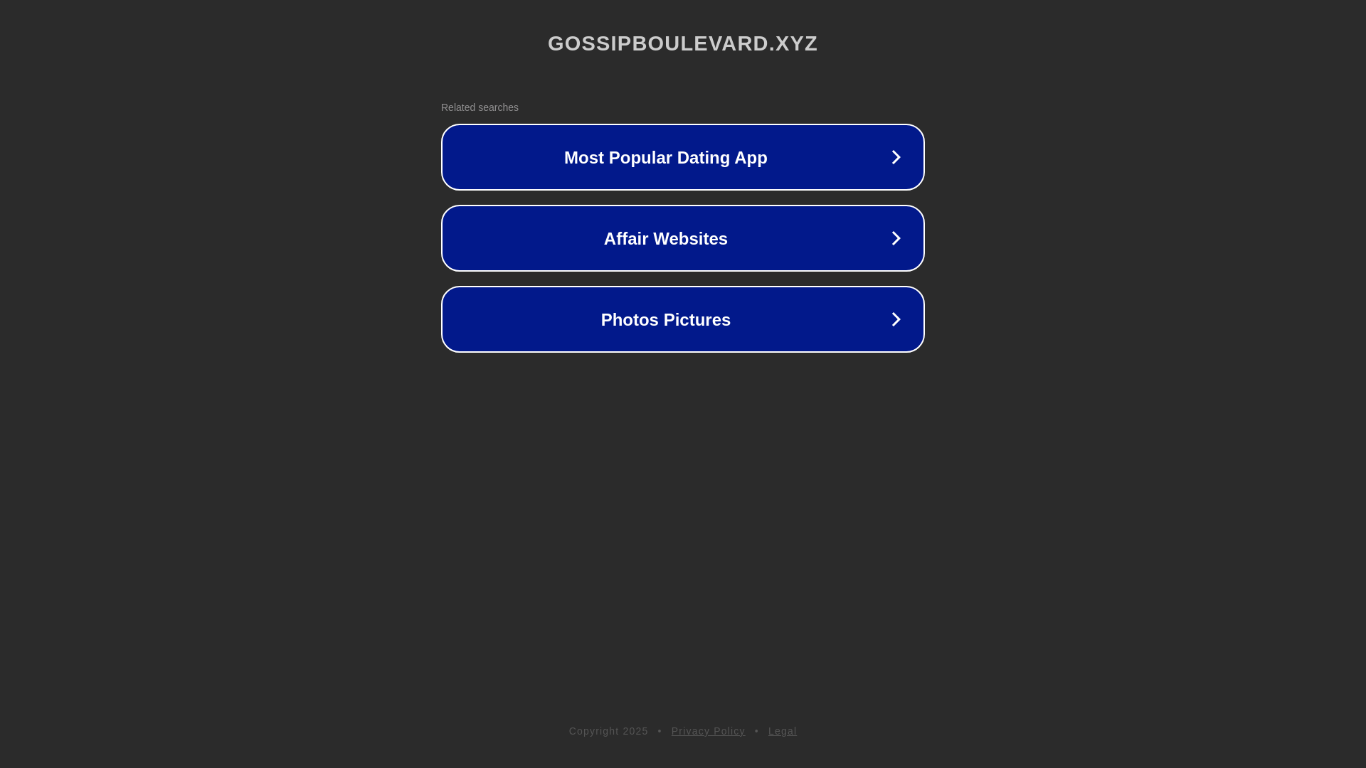 website screenshot of https://gossipboulevard.xyz/