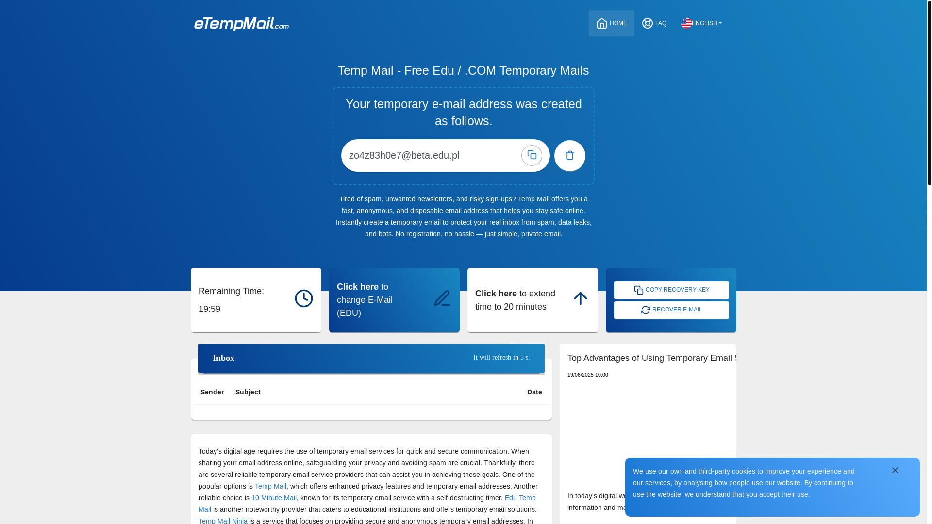 website screenshot of https://efishspecification.org/