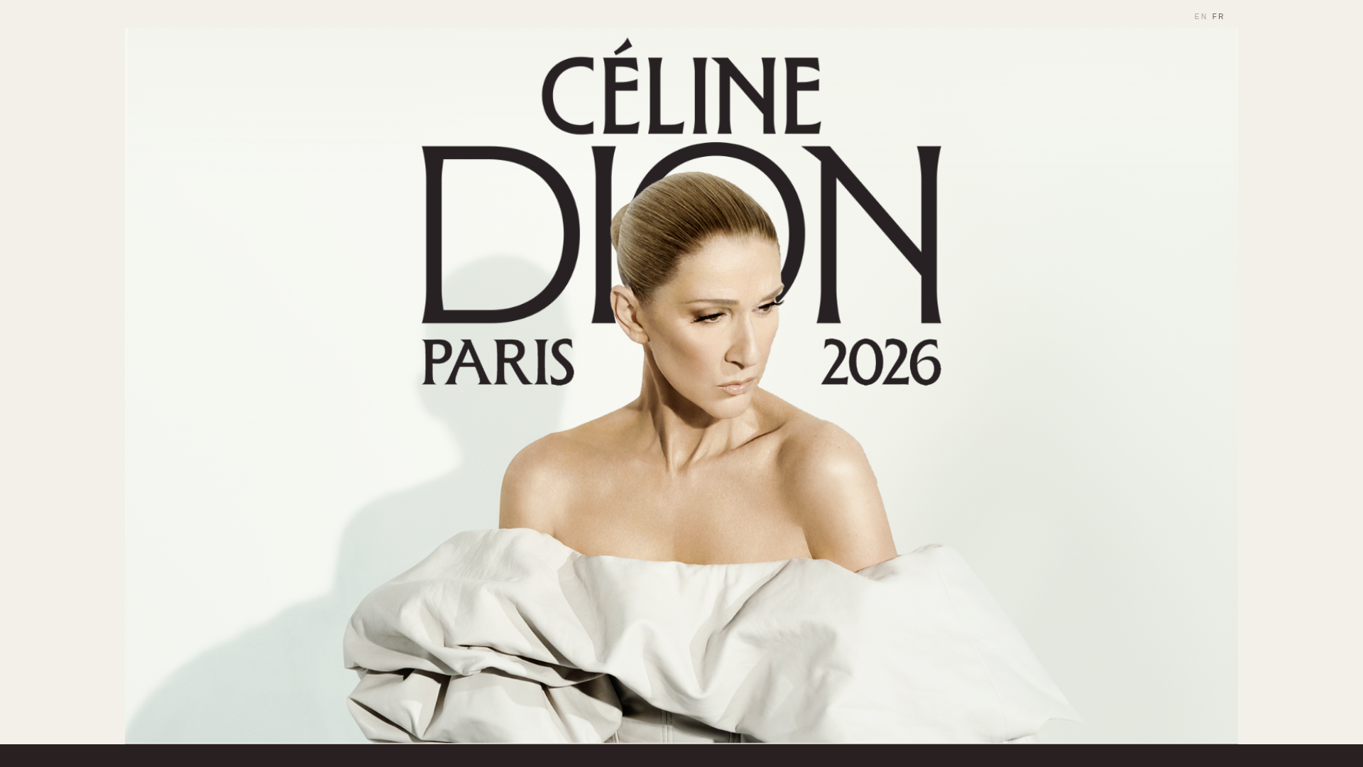website screenshot of https://celinedion.co/