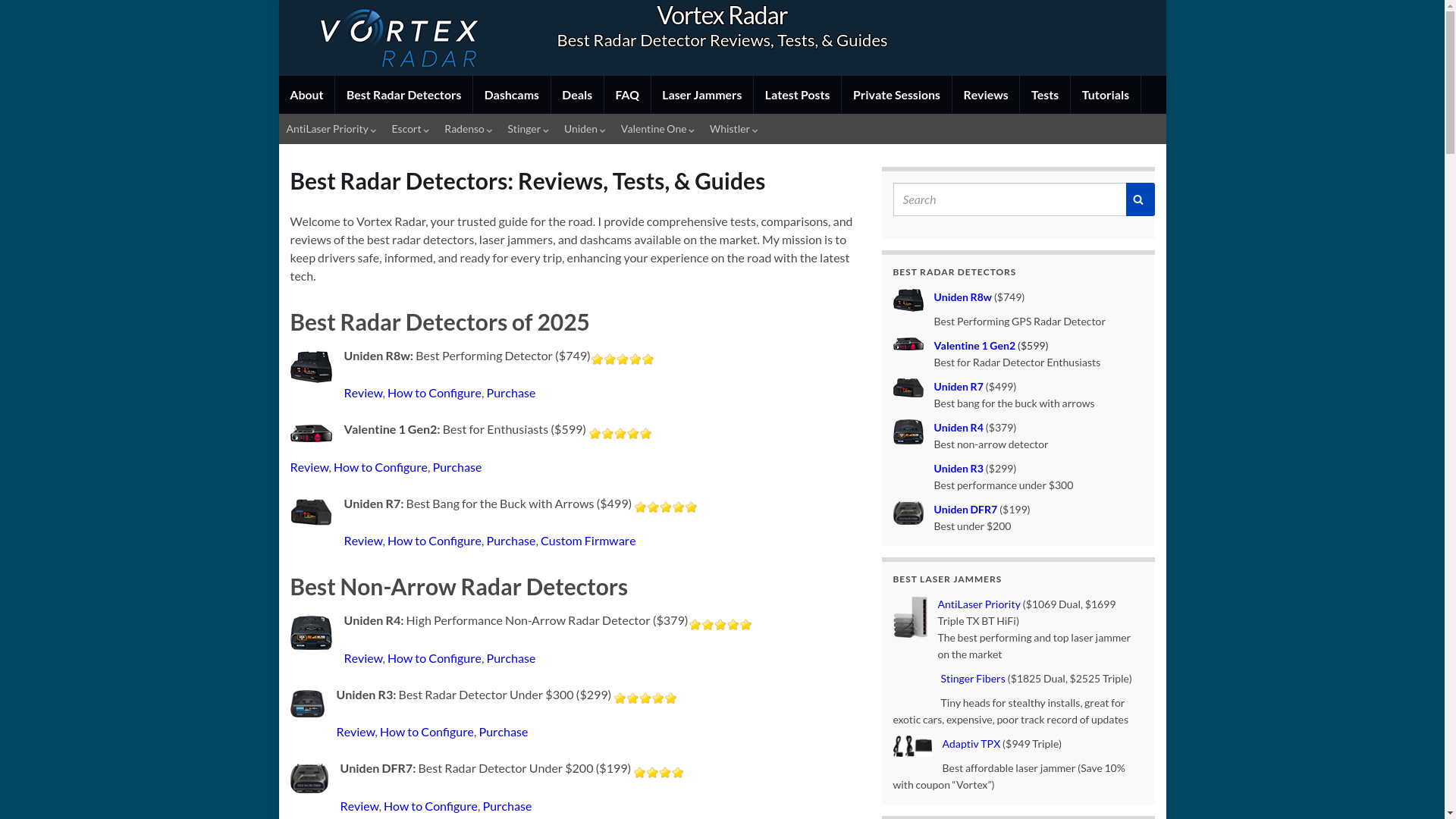 website screenshot of https://vortexradar.org/