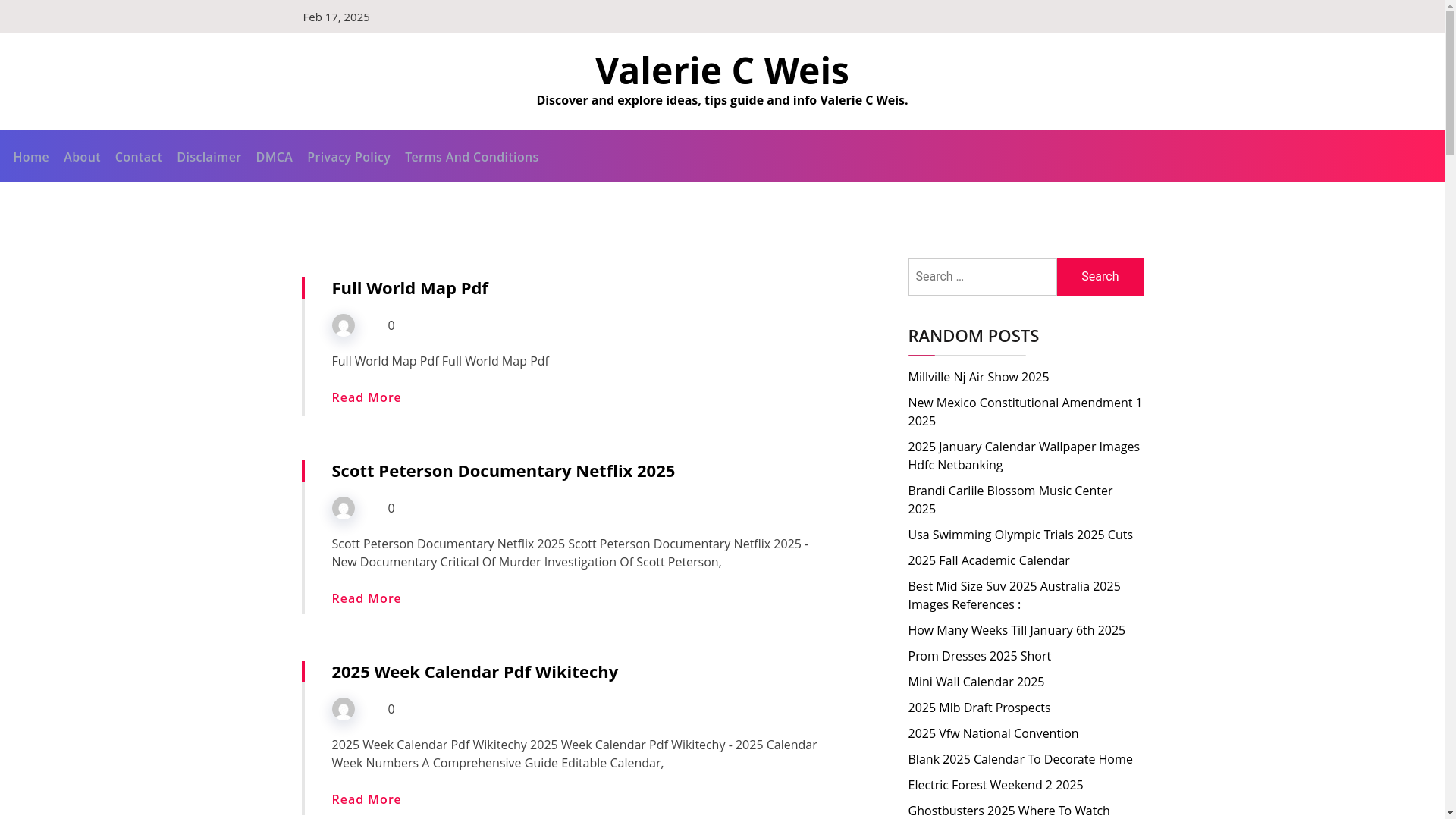 website screenshot of https://valeriecweisa.pages.dev/