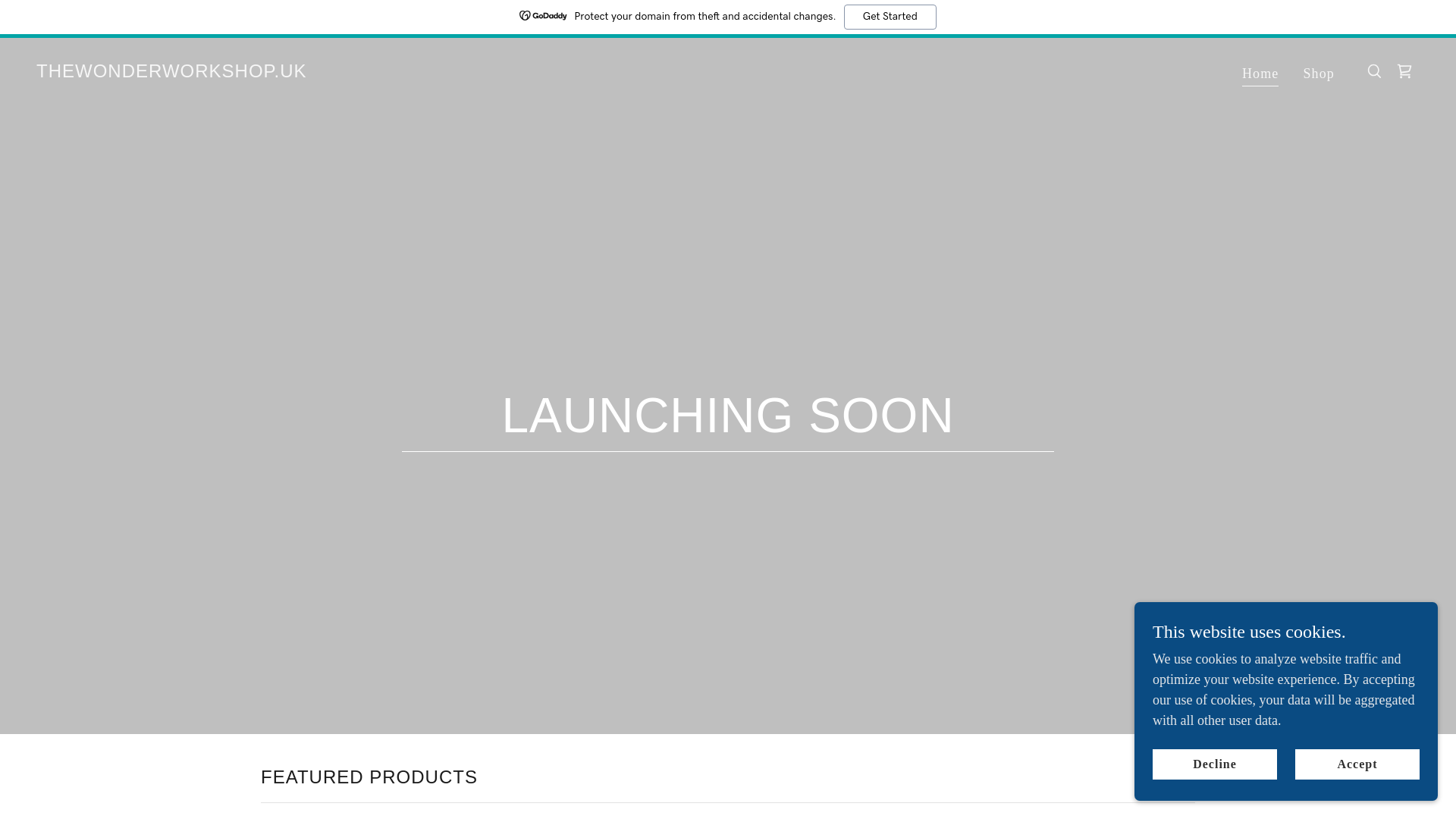 website screenshot of https://thewonderworkshop.uk/