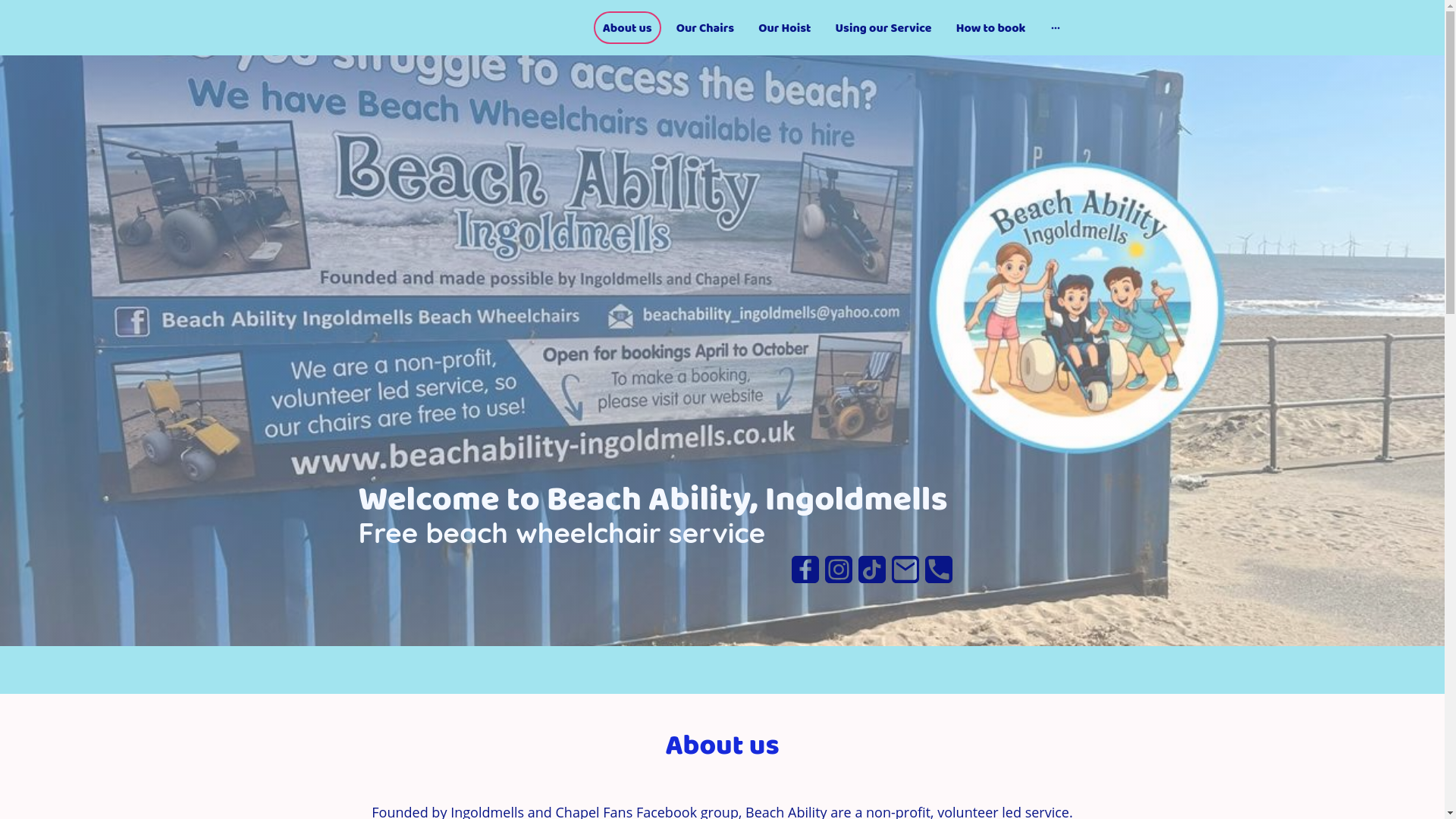website screenshot of https://beachability-lincs.org.uk/