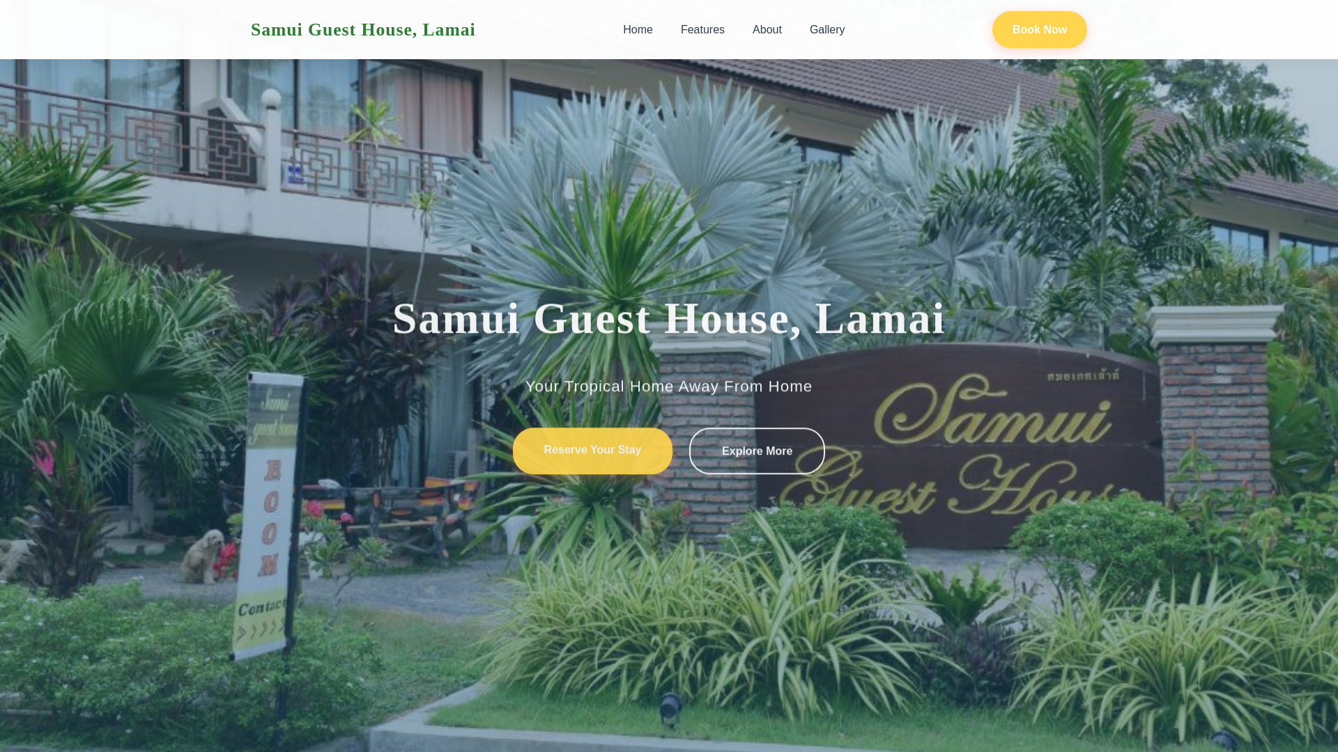 website screenshot of https://samuiguesthouse.top/