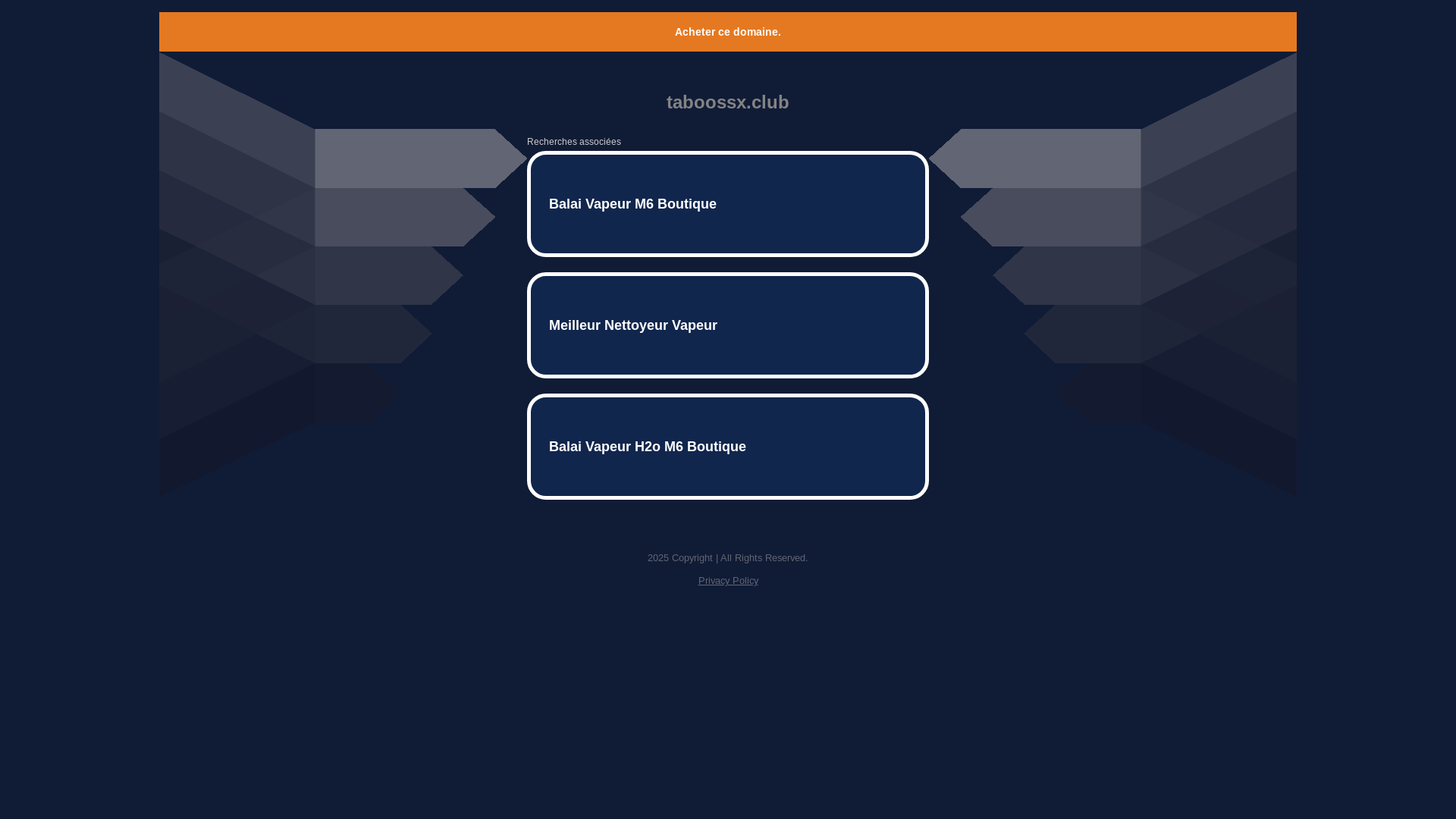 website screenshot of https://taboossx.club/