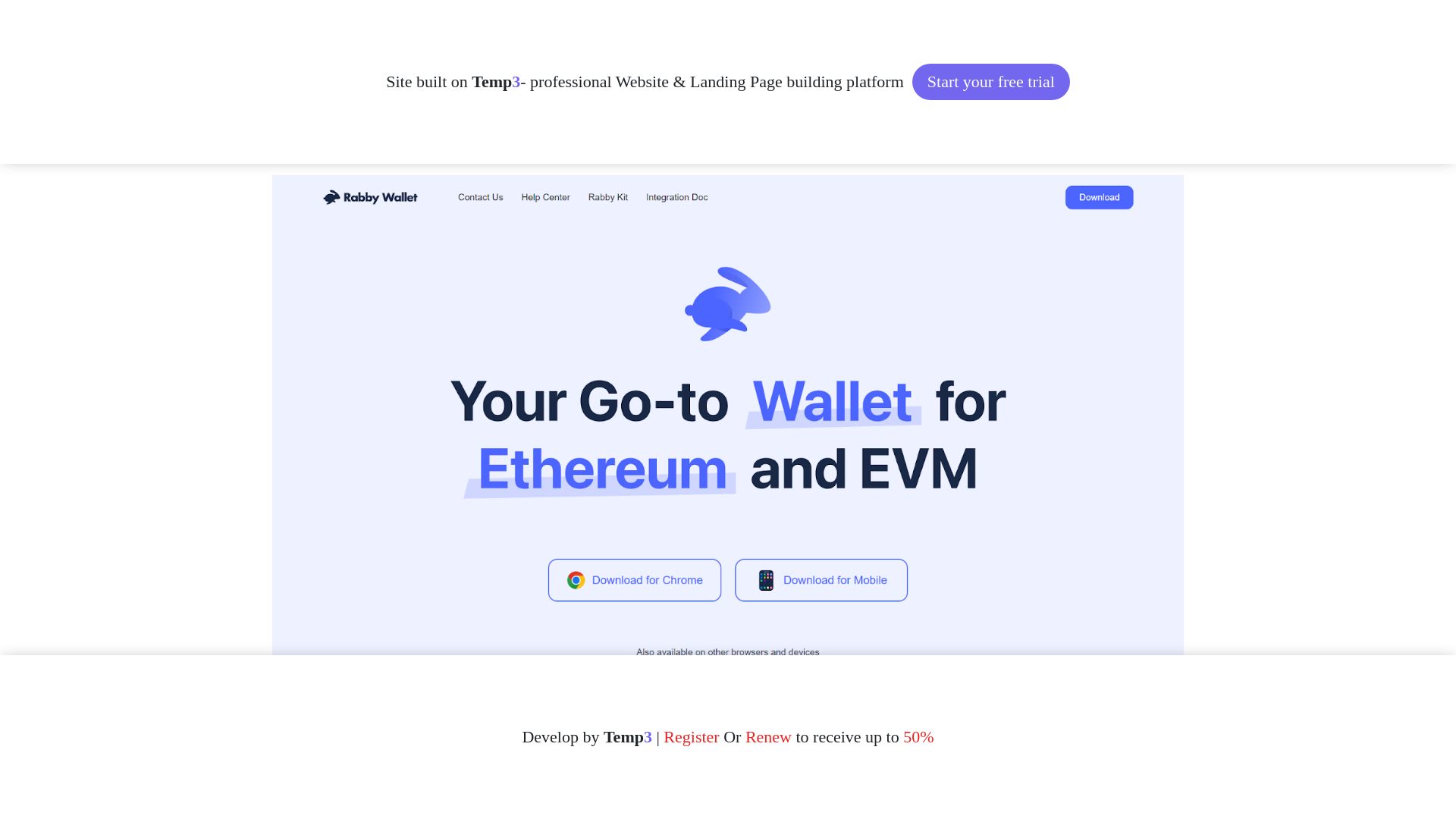 website screenshot of https://rabby-io-view-wellett.tem3.io