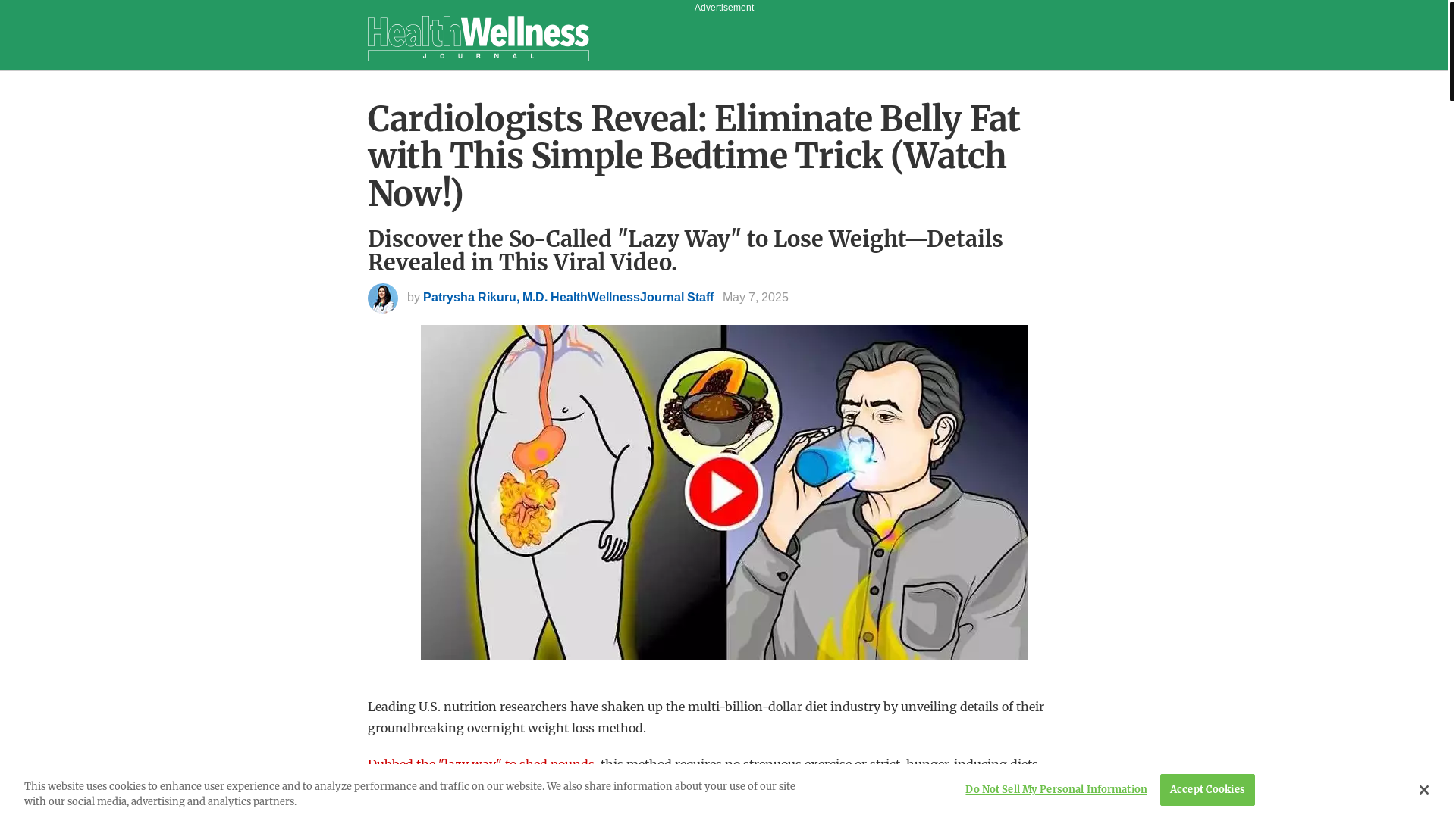 website screenshot of https://healthwellnessjournalreport.site/