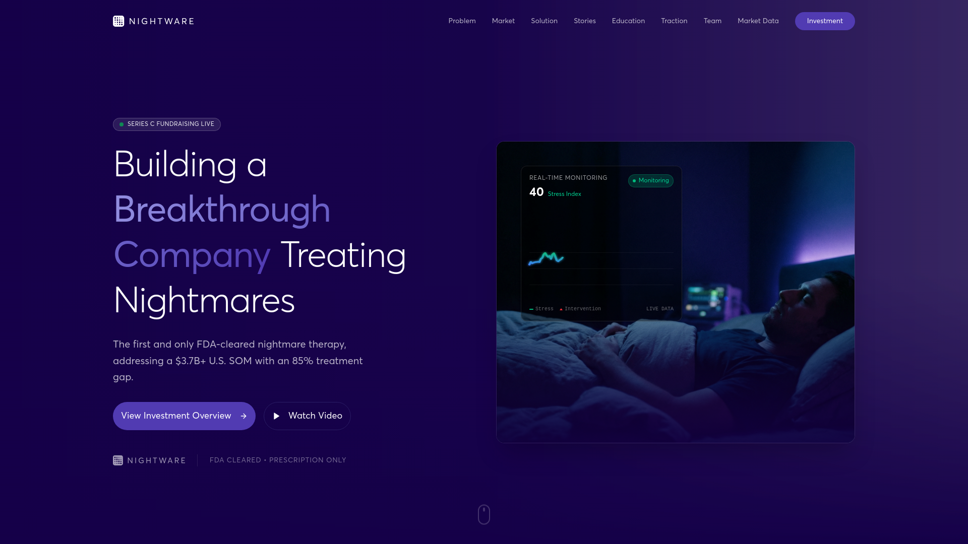 website screenshot of https://nightwarelabs.com/