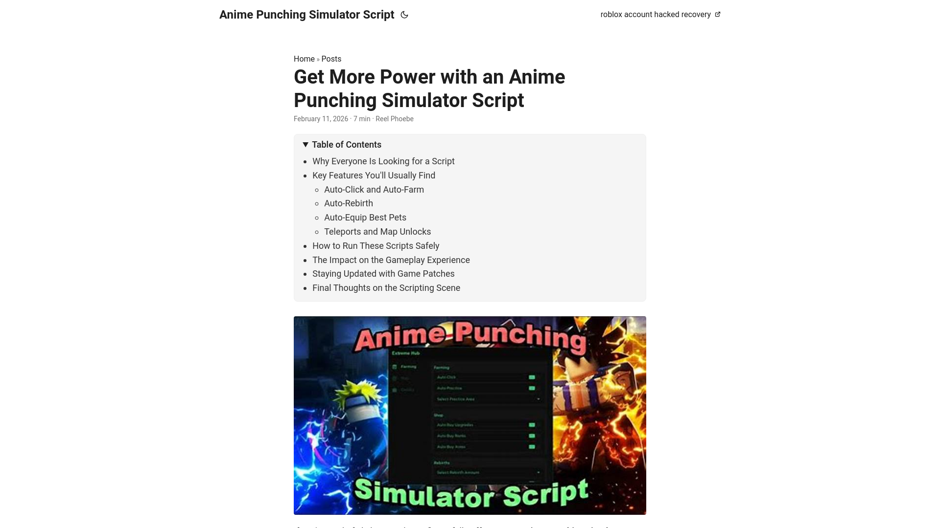 website screenshot of https://anime-punching-simulator-script.pages.dev/