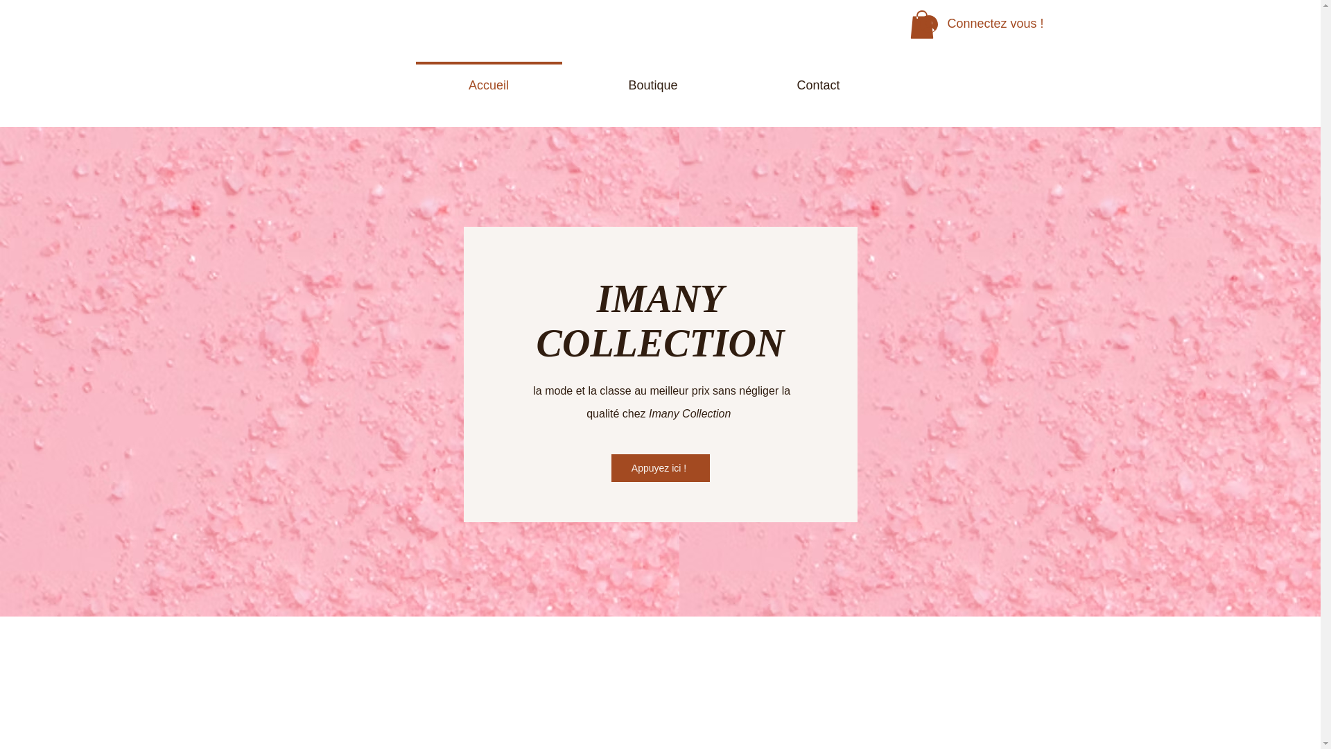 website screenshot of https://imanycollection.shop/