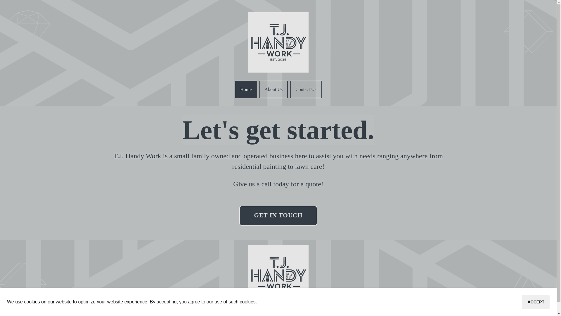 website screenshot of https://tjhandywork.com/