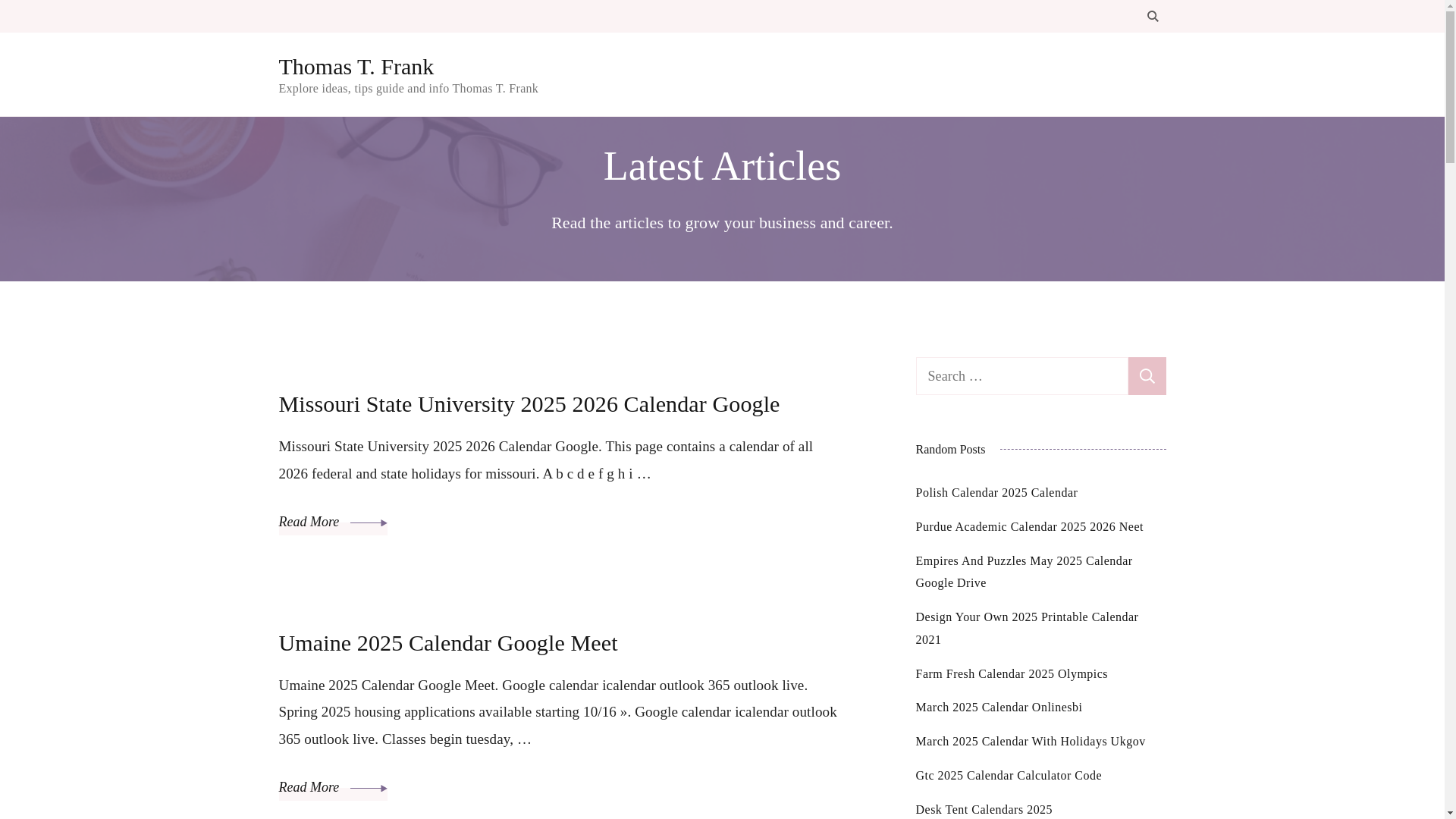 website screenshot of https://thomastfrank.pages.dev/