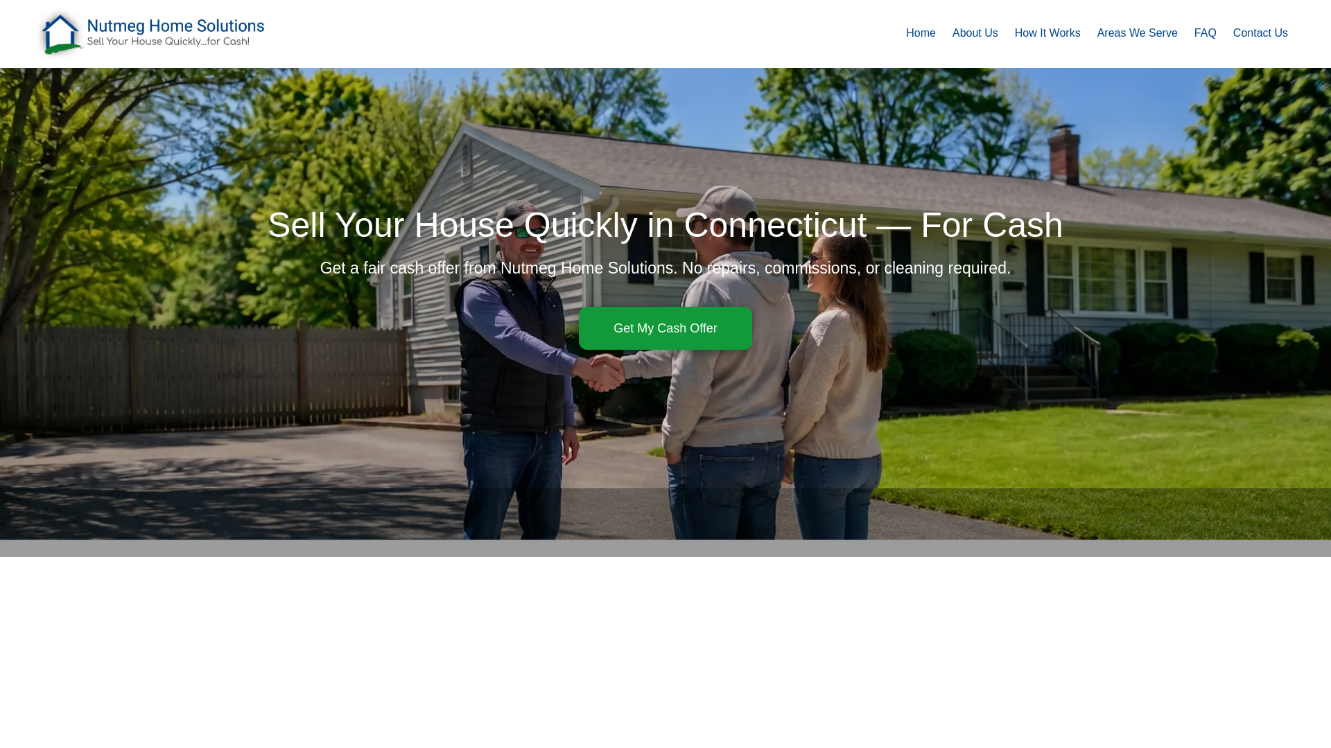 website screenshot of https://sellhousequicklyconnecticut.com/