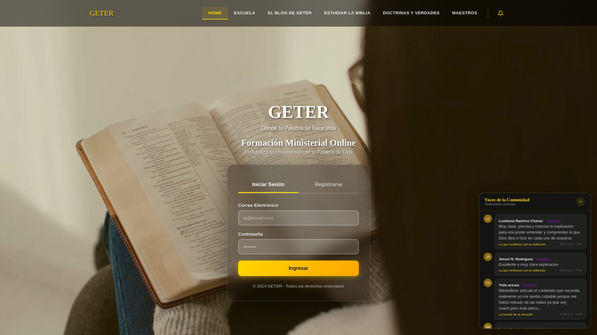 website screenshot of https://geter-3gg.pages.dev/