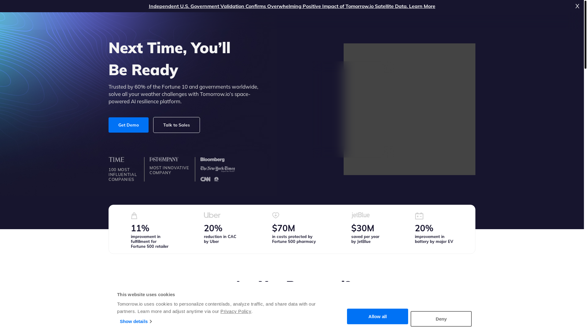 website screenshot of https://get-tomorrow-team.com/