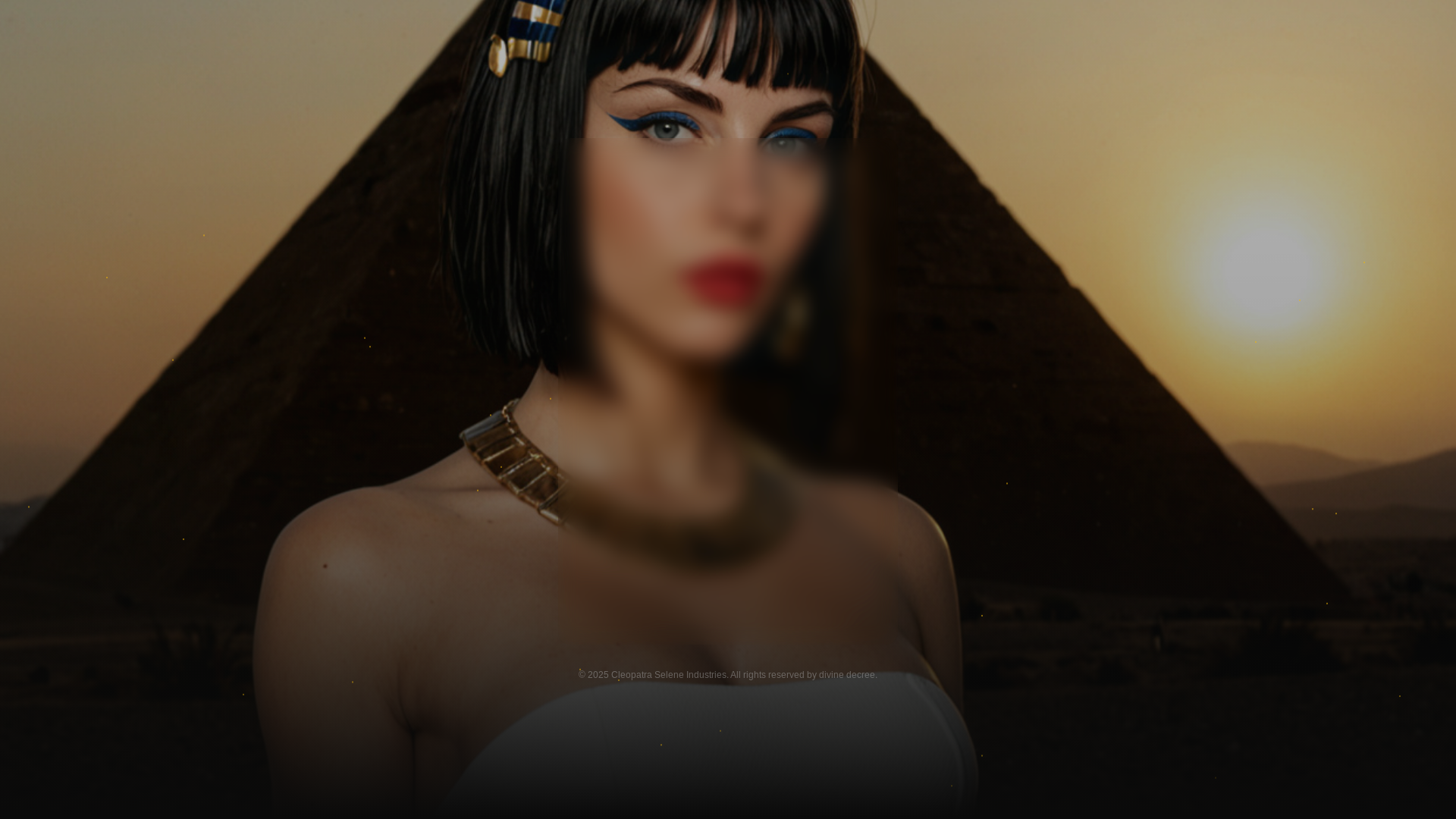 website screenshot of https://goddesscleopatra.com/