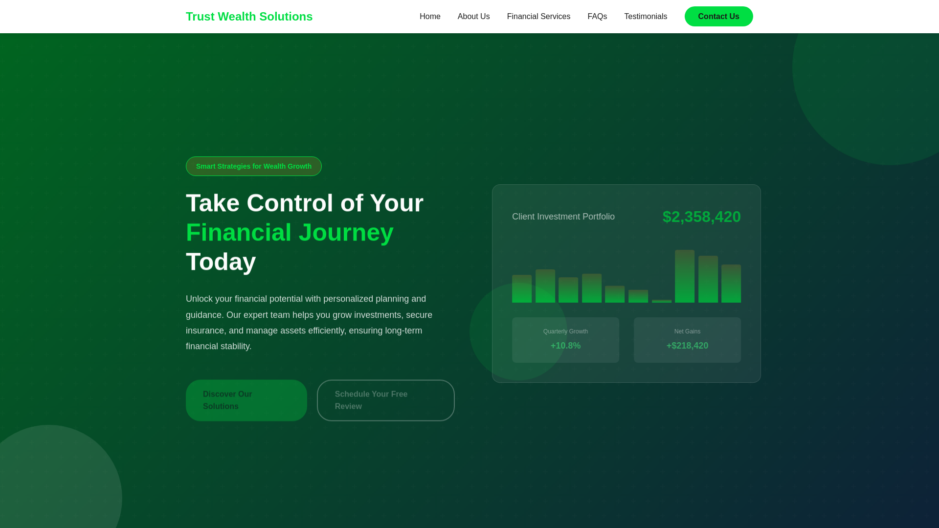 website screenshot of https://trustwealthsolutions.info