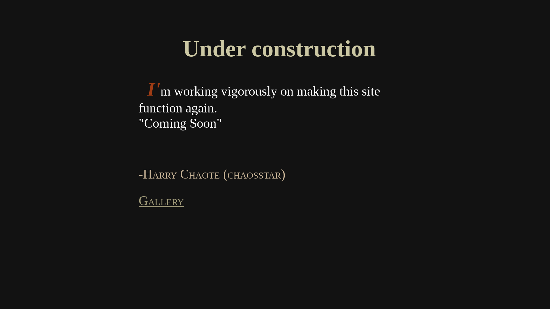 website screenshot of https://chaosstar.pages.dev/