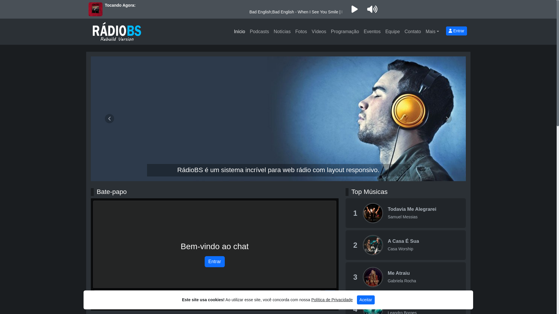 website screenshot of https://radiovozdemarituba.com.br/