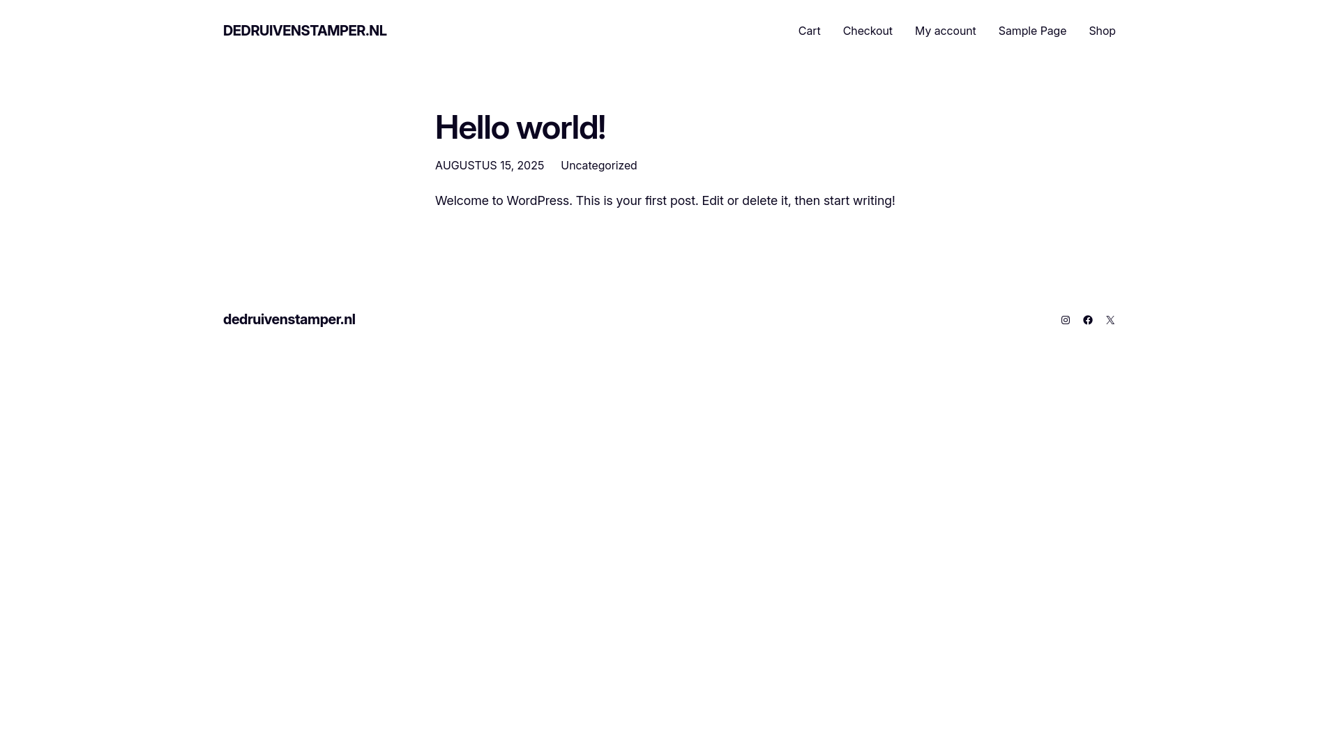 website screenshot of https://dedruivenstamper.nl/
