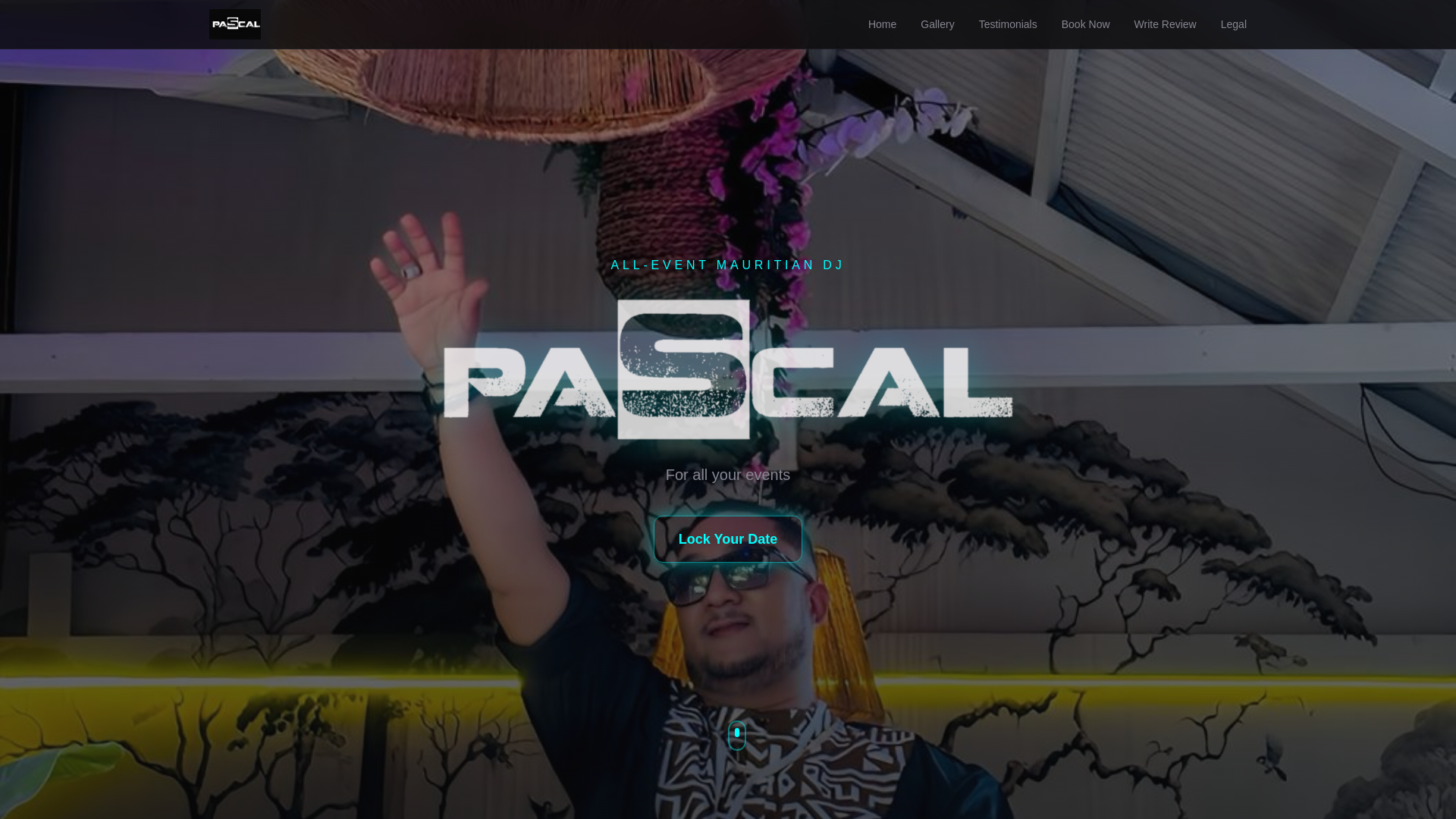 website screenshot of https://djpascals.com/