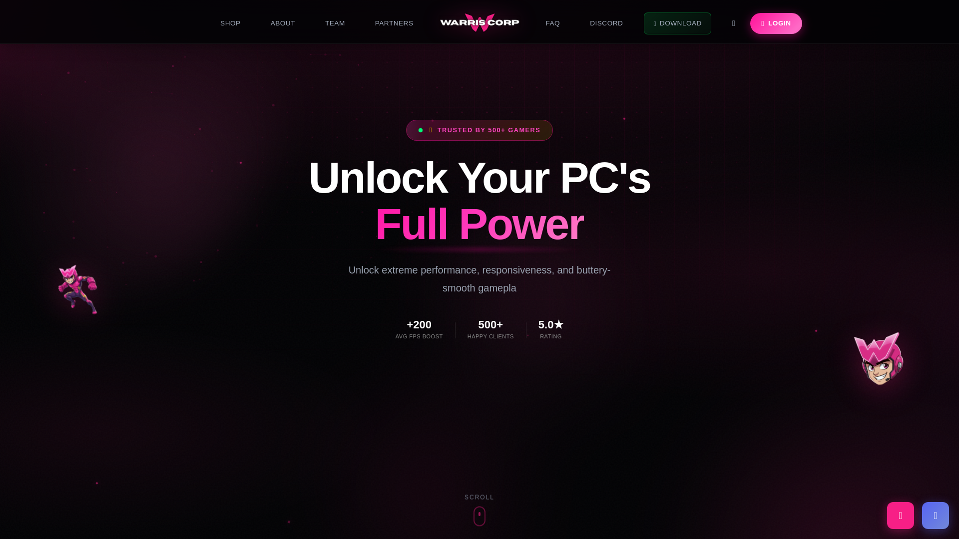website screenshot of https://warris-website.pages.dev/