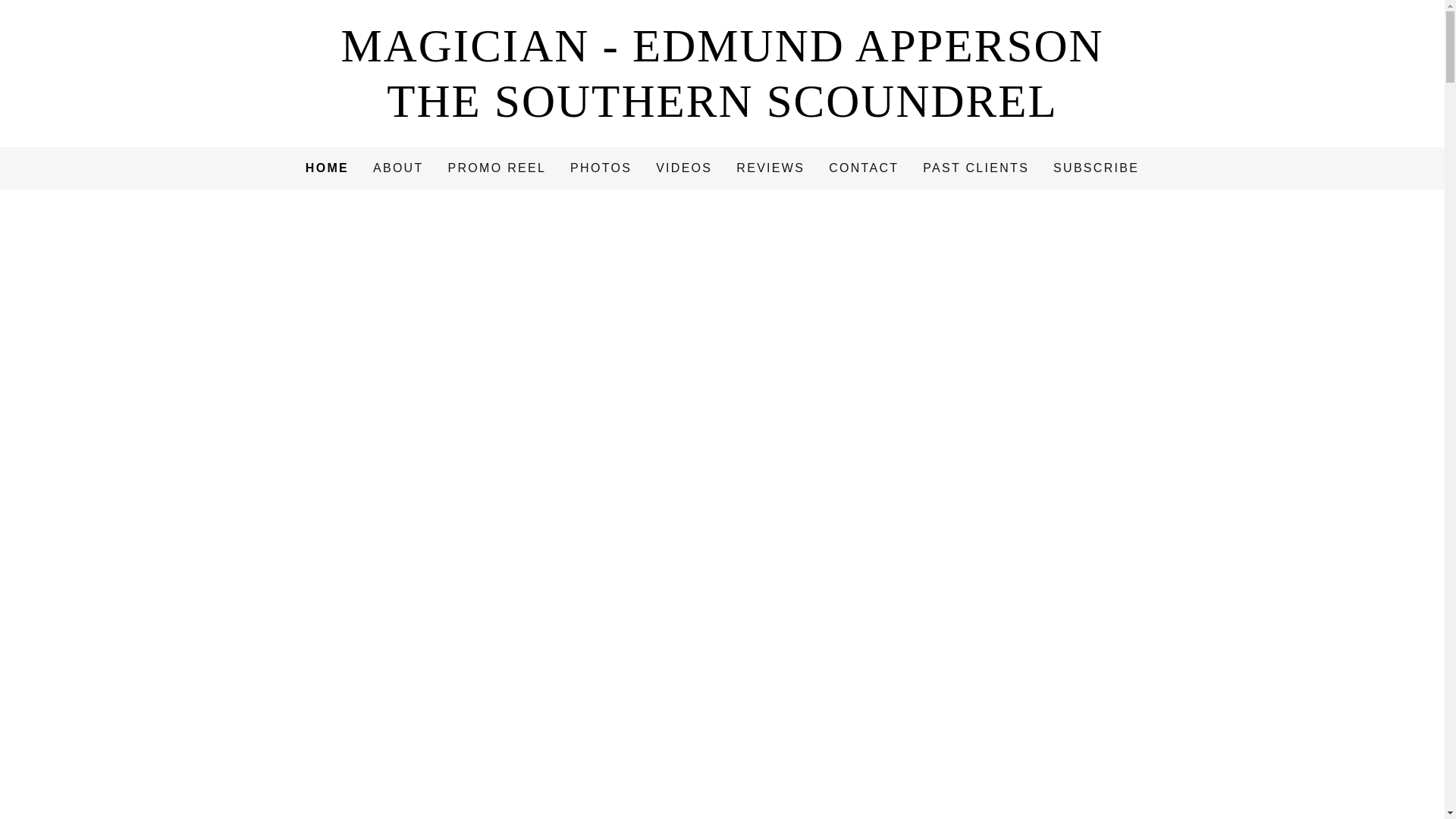 website screenshot of https://greenvillemagician.com/