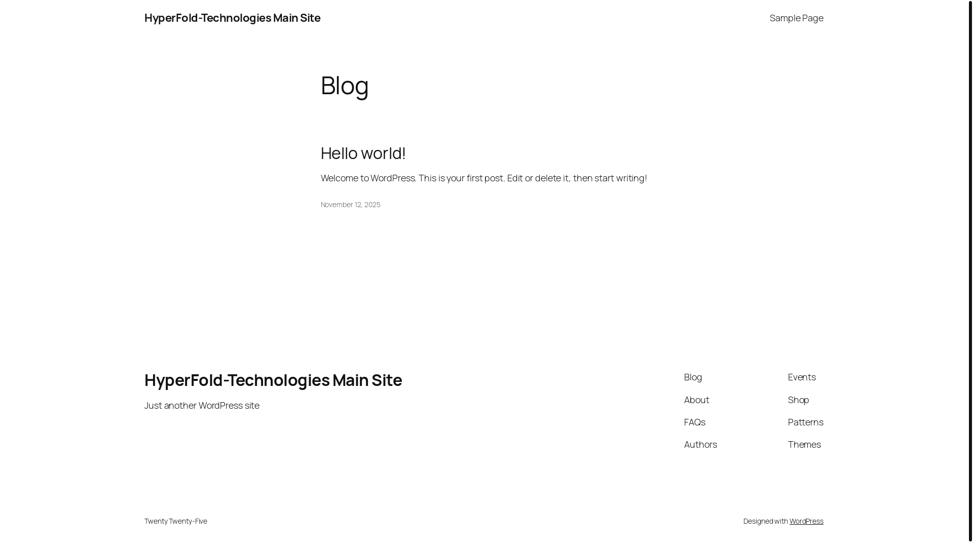 website screenshot of https://hyperfold-technologies.com/