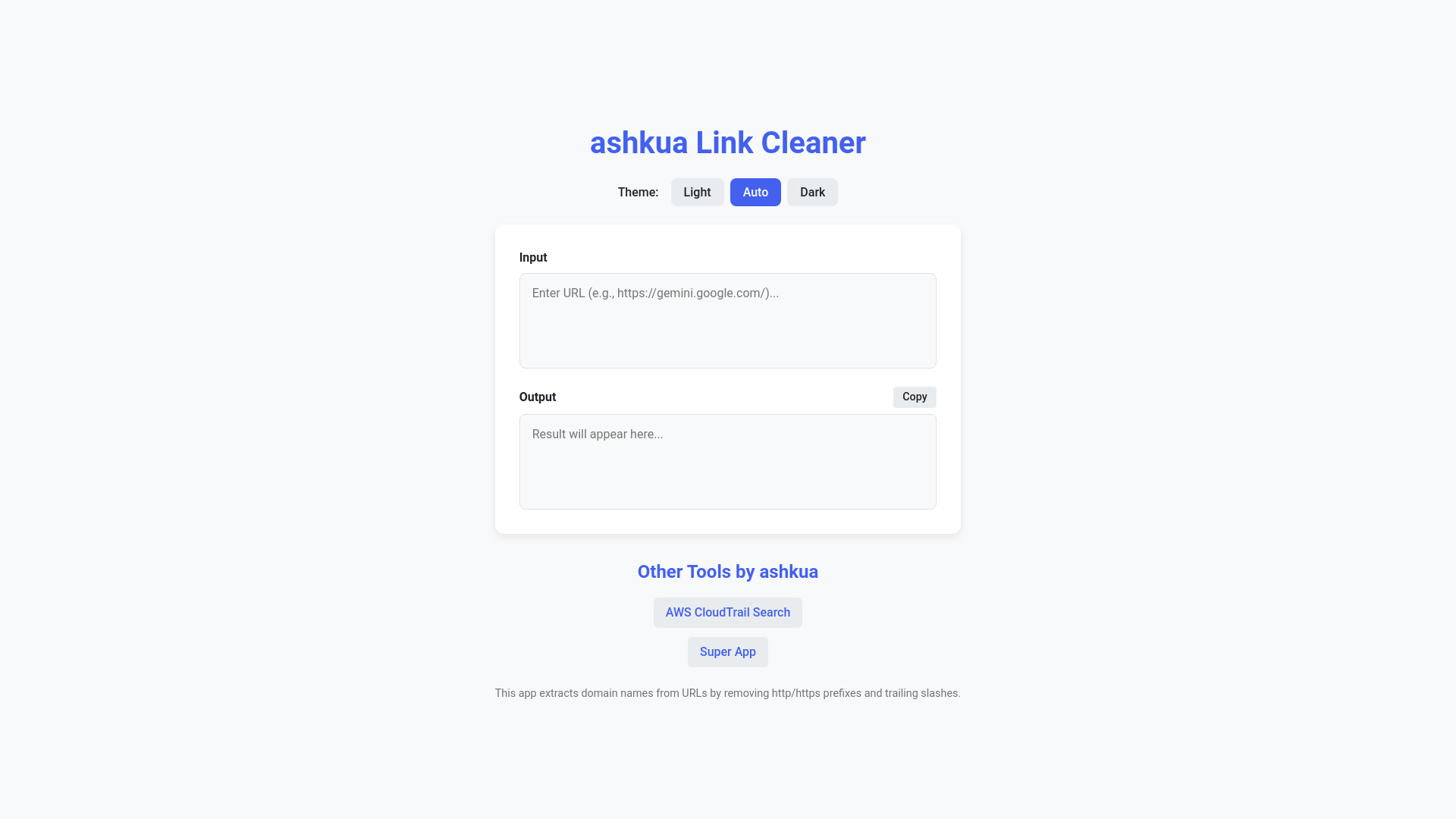 website screenshot of https://link-cleaner.834008.xyz/