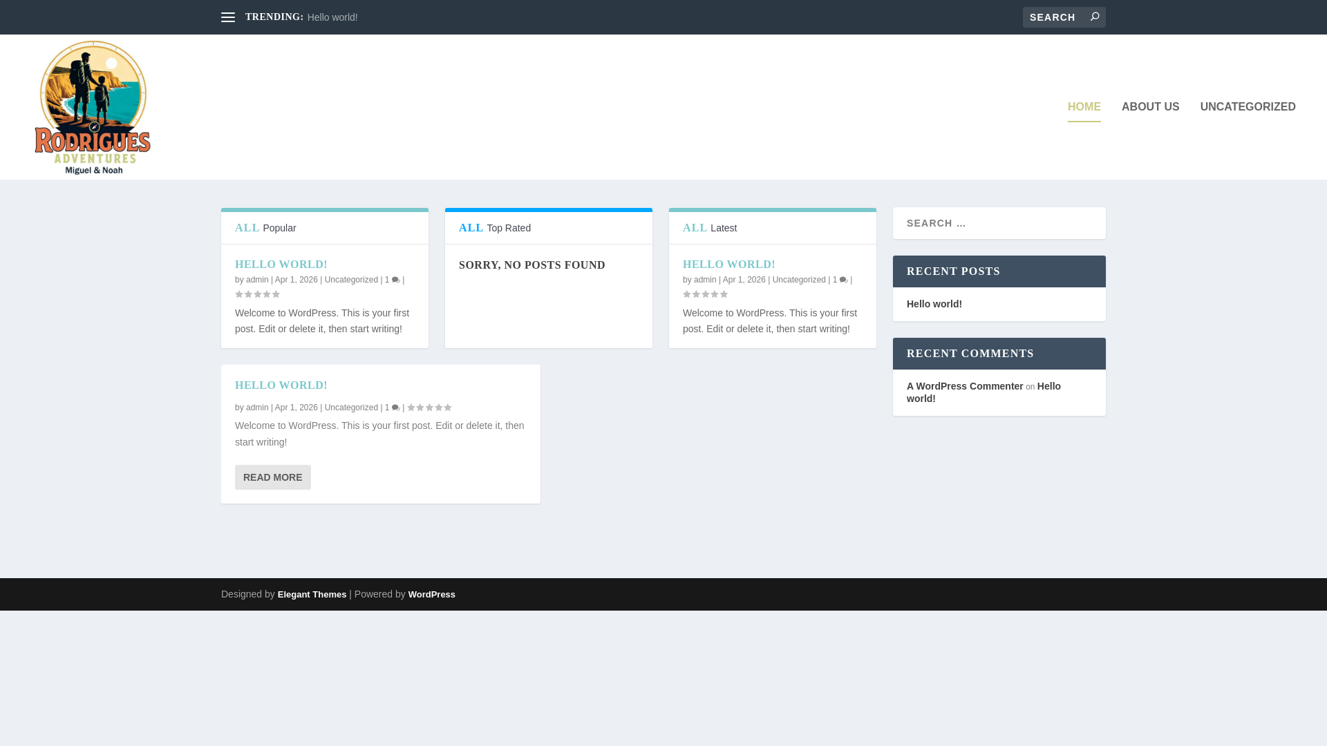 website screenshot of https://rodrigues-adventures.com