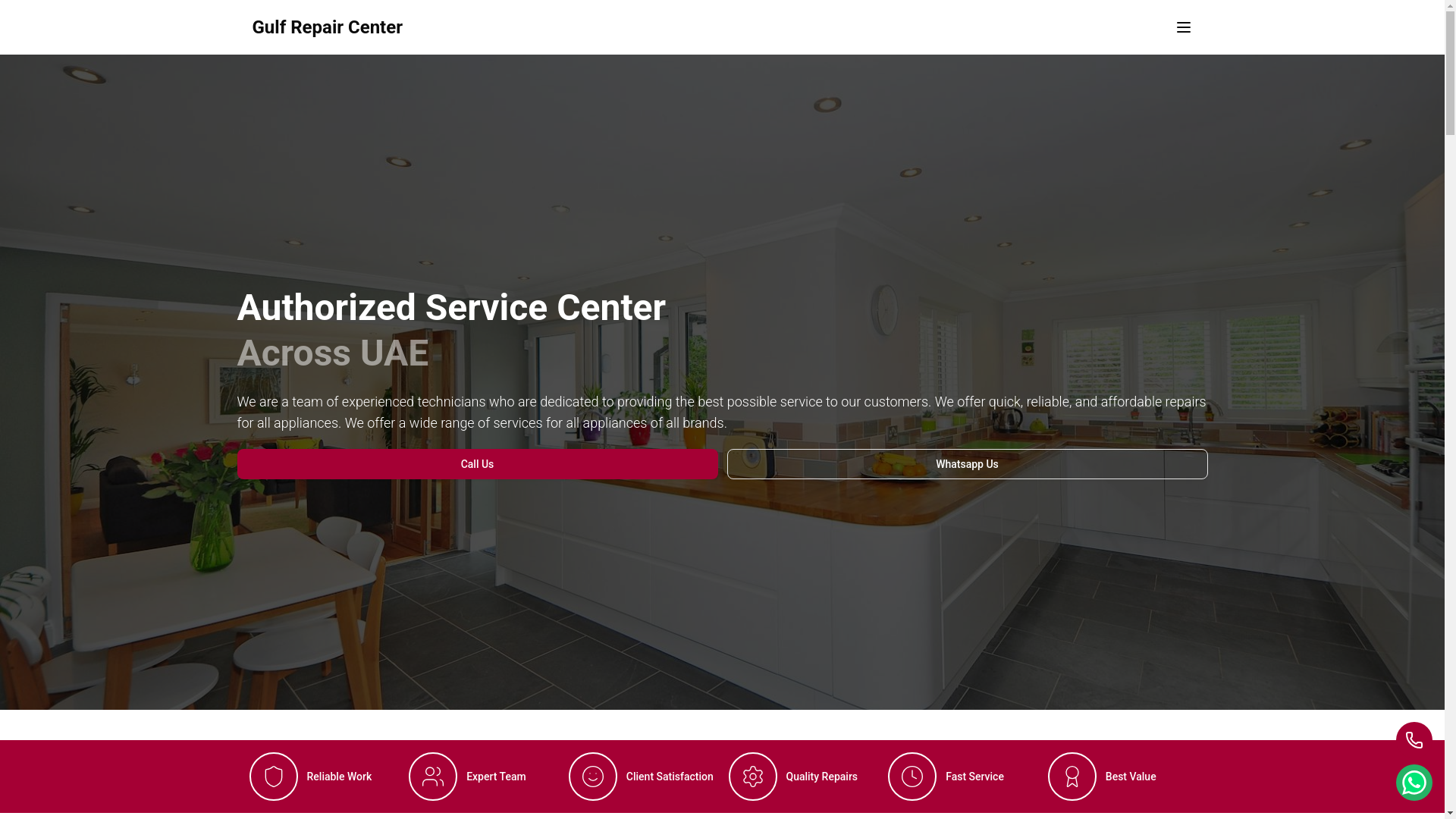 website screenshot of https://gulfrepaircenter.com/